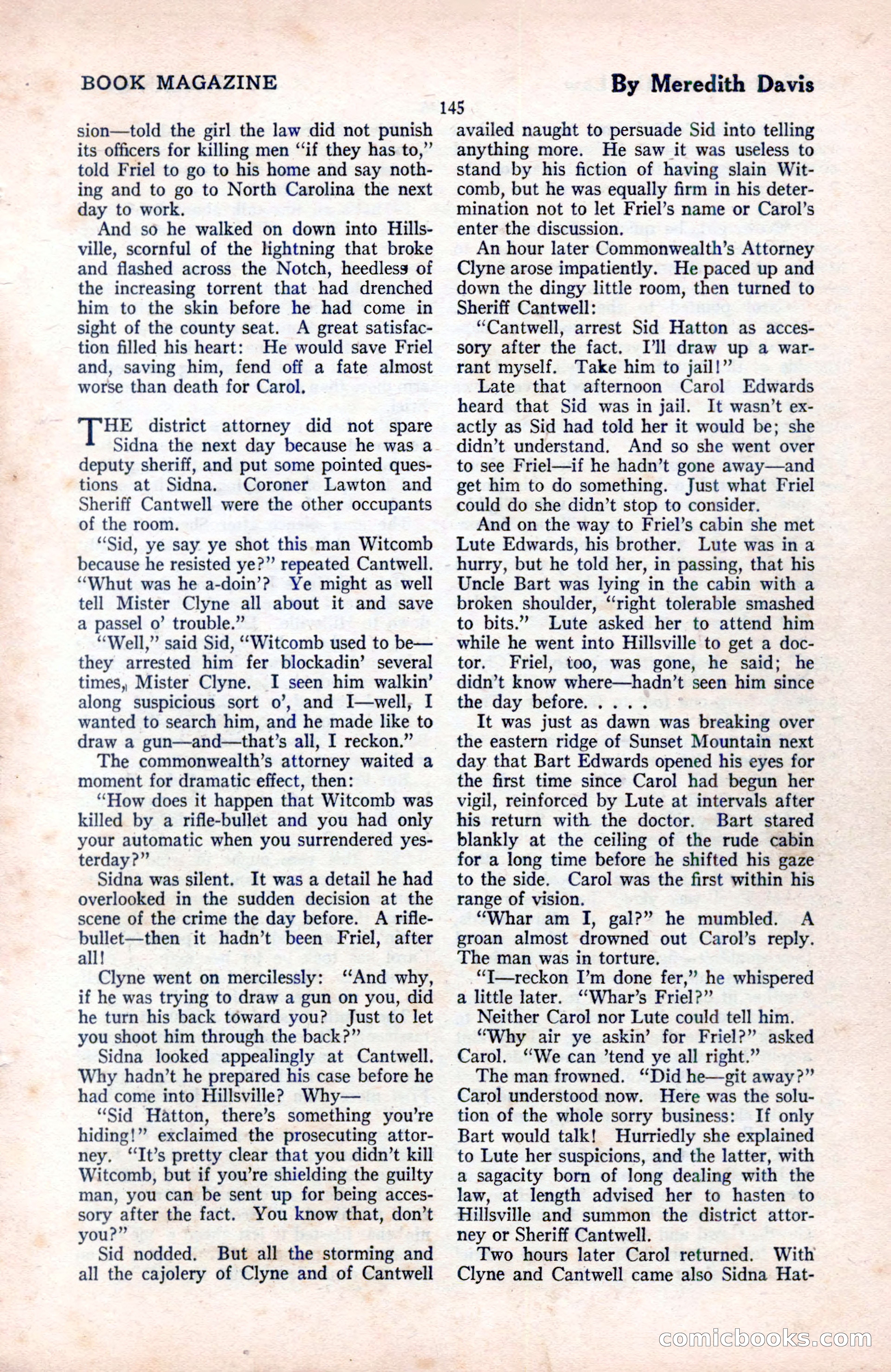 The Blue Book Magazine, August 1922 — page 151 of 208