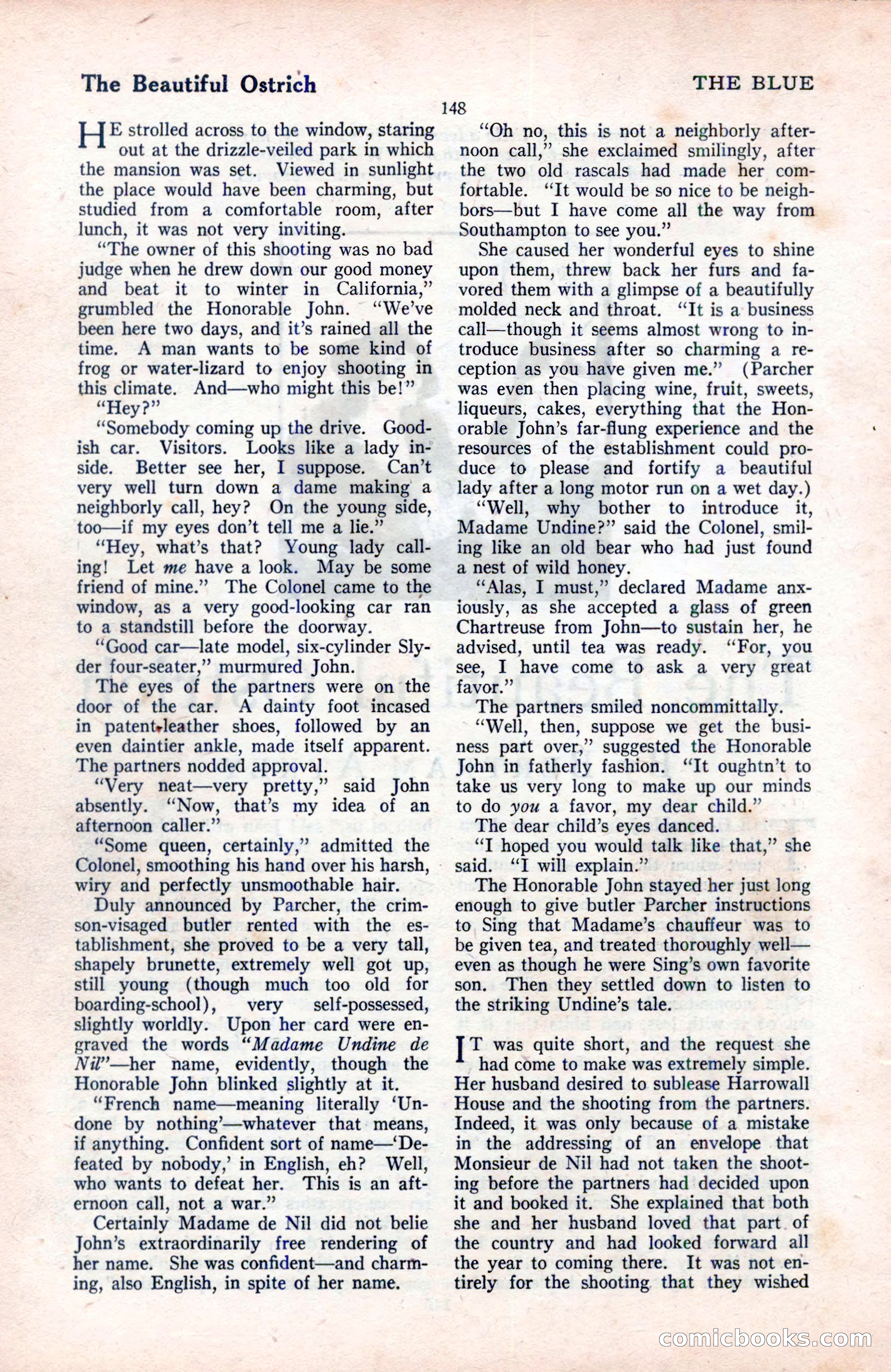 The Blue Book Magazine, August 1922 — page 154 of 208