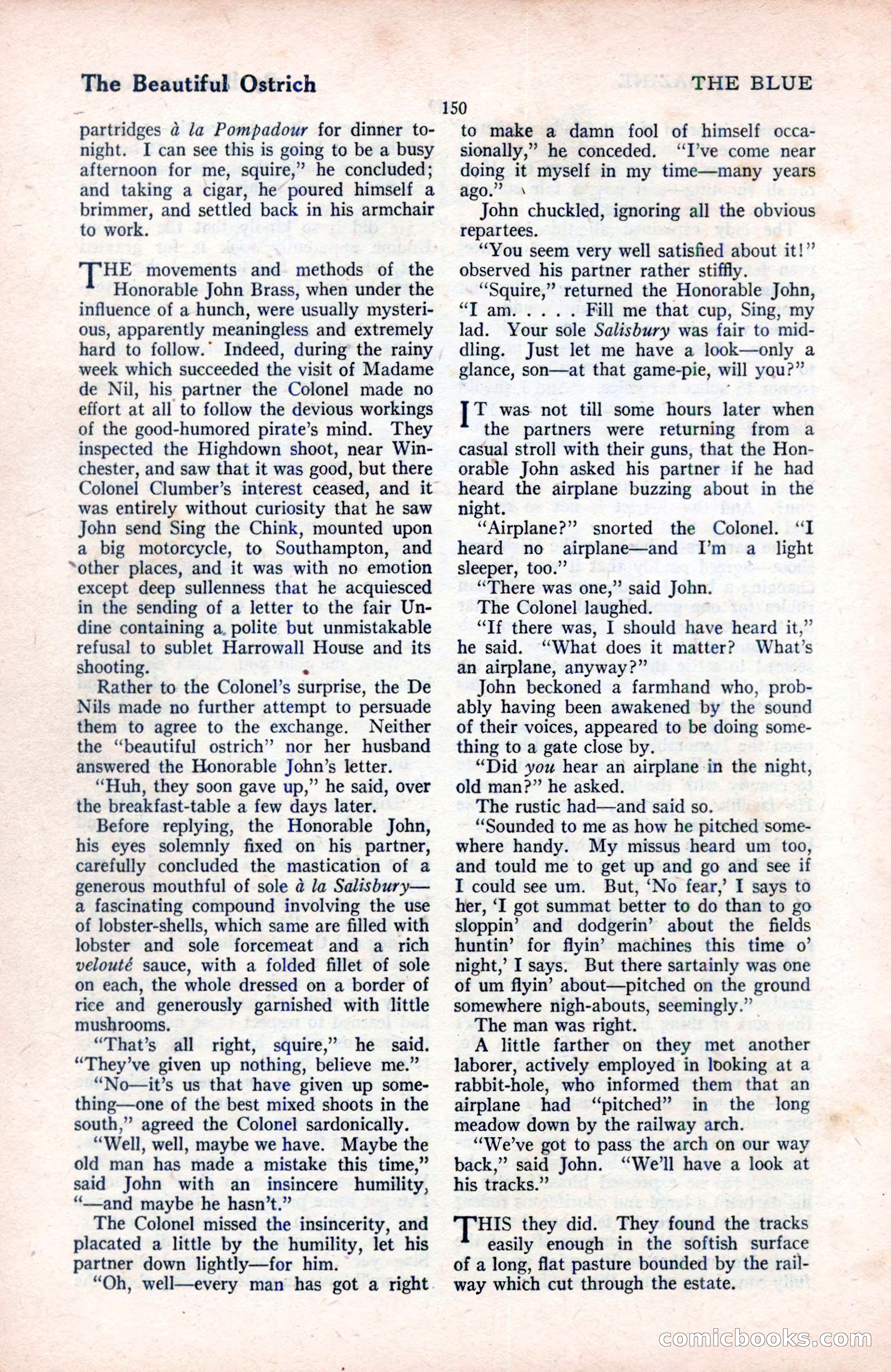 The Blue Book Magazine, August 1922 — page 156 of 208