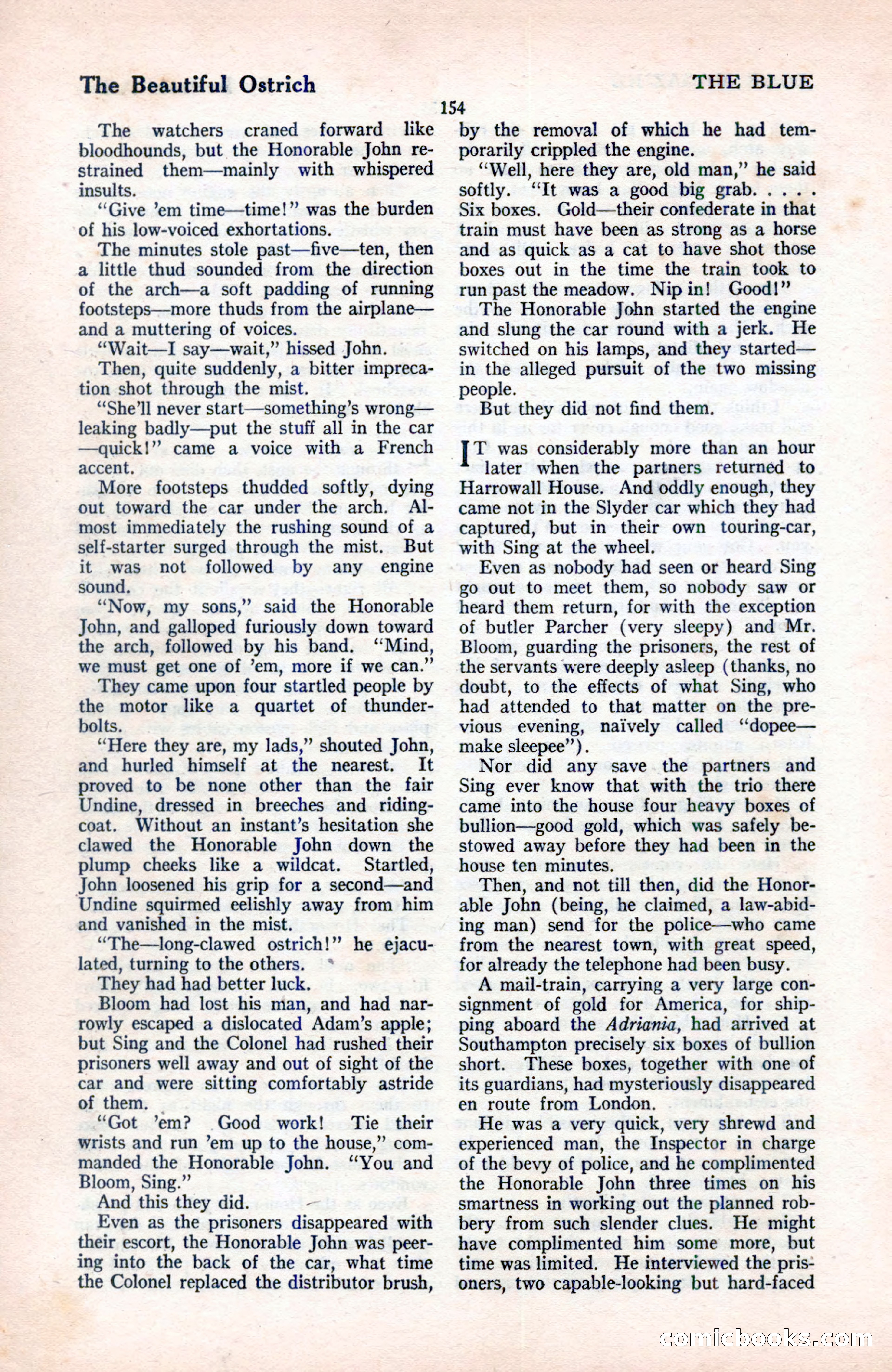 The Blue Book Magazine, August 1922 — page 160 of 208