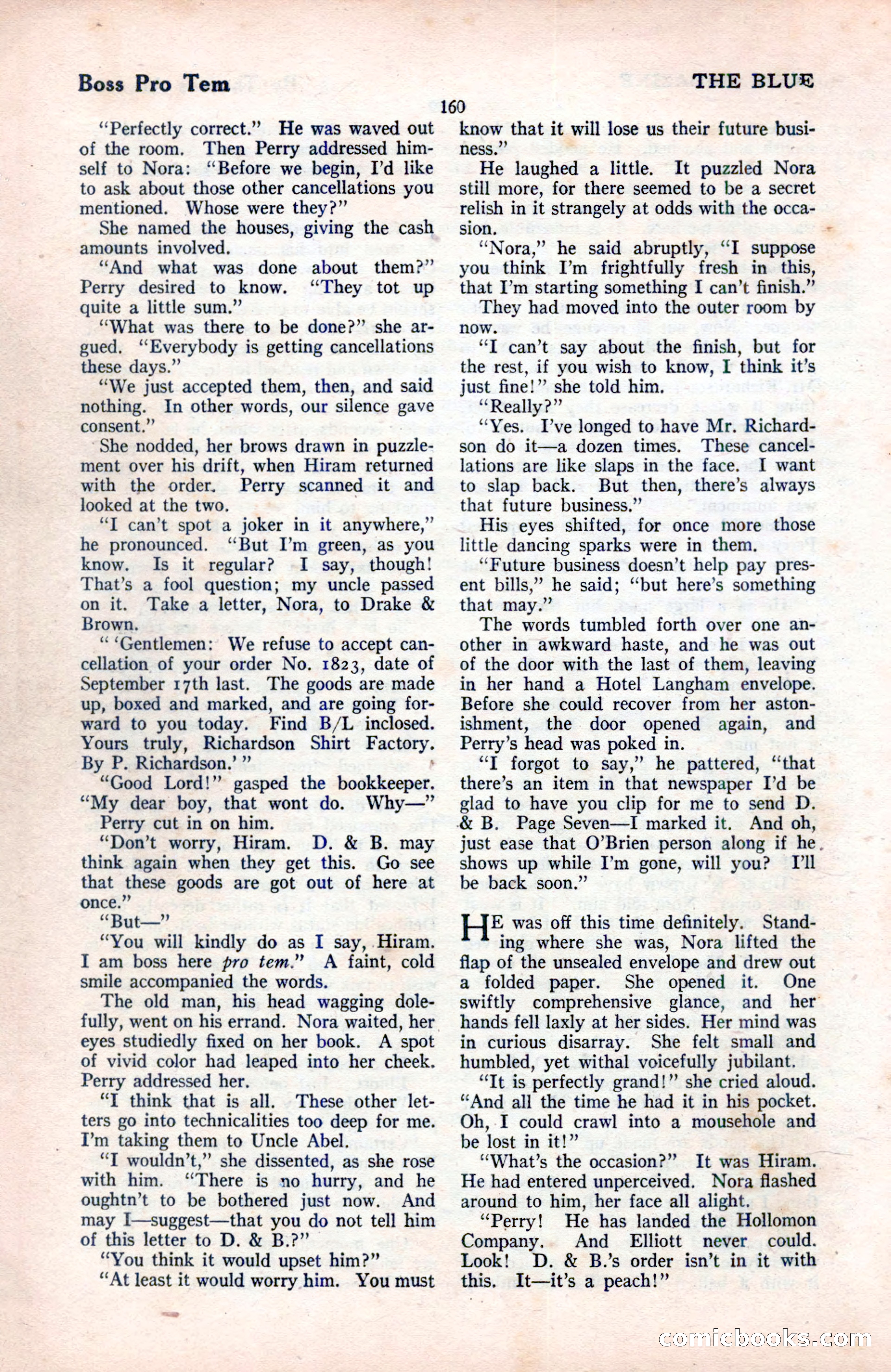 The Blue Book Magazine, August 1922 — page 166 of 208
