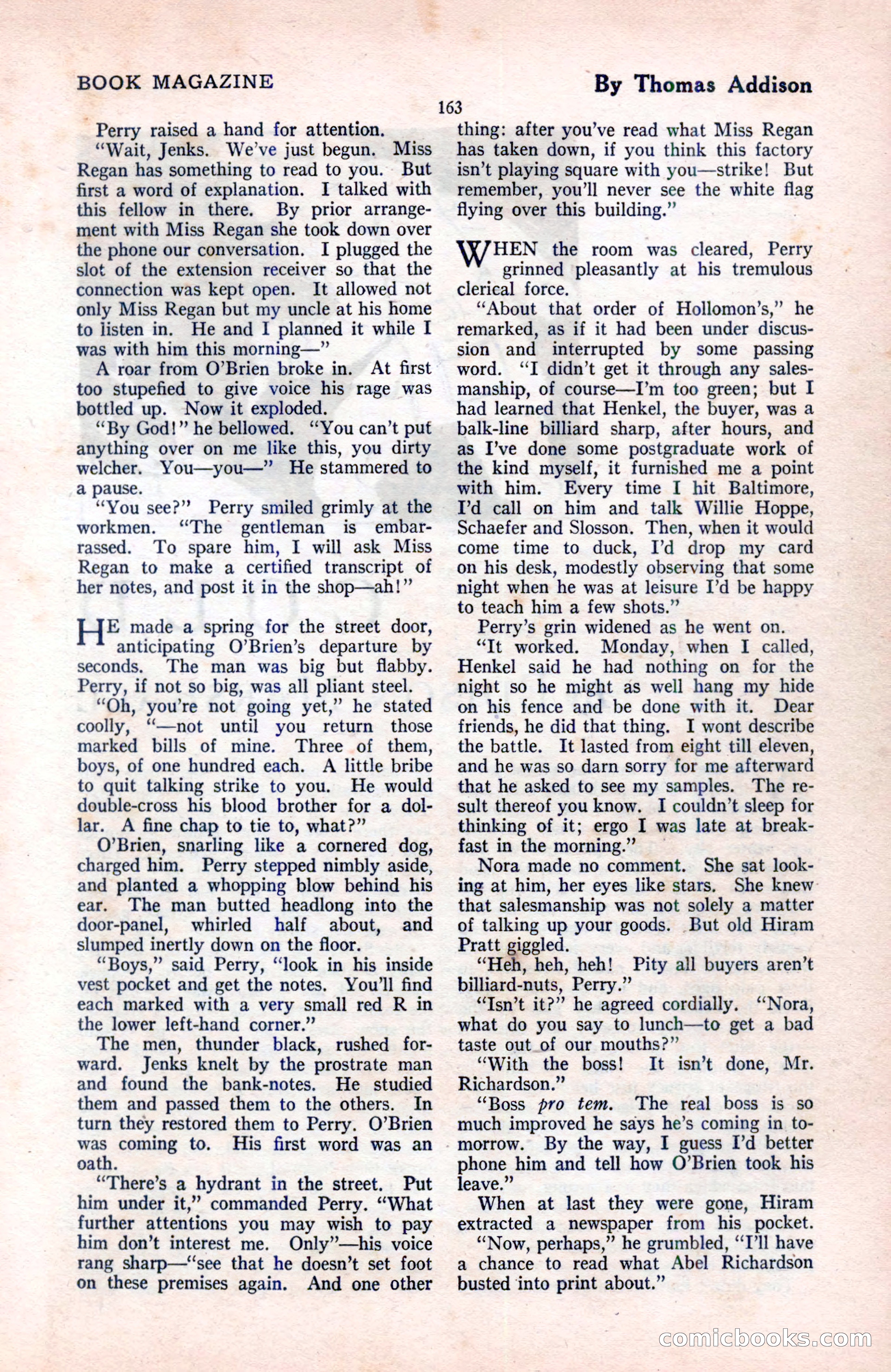 The Blue Book Magazine, August 1922 — page 169 of 208