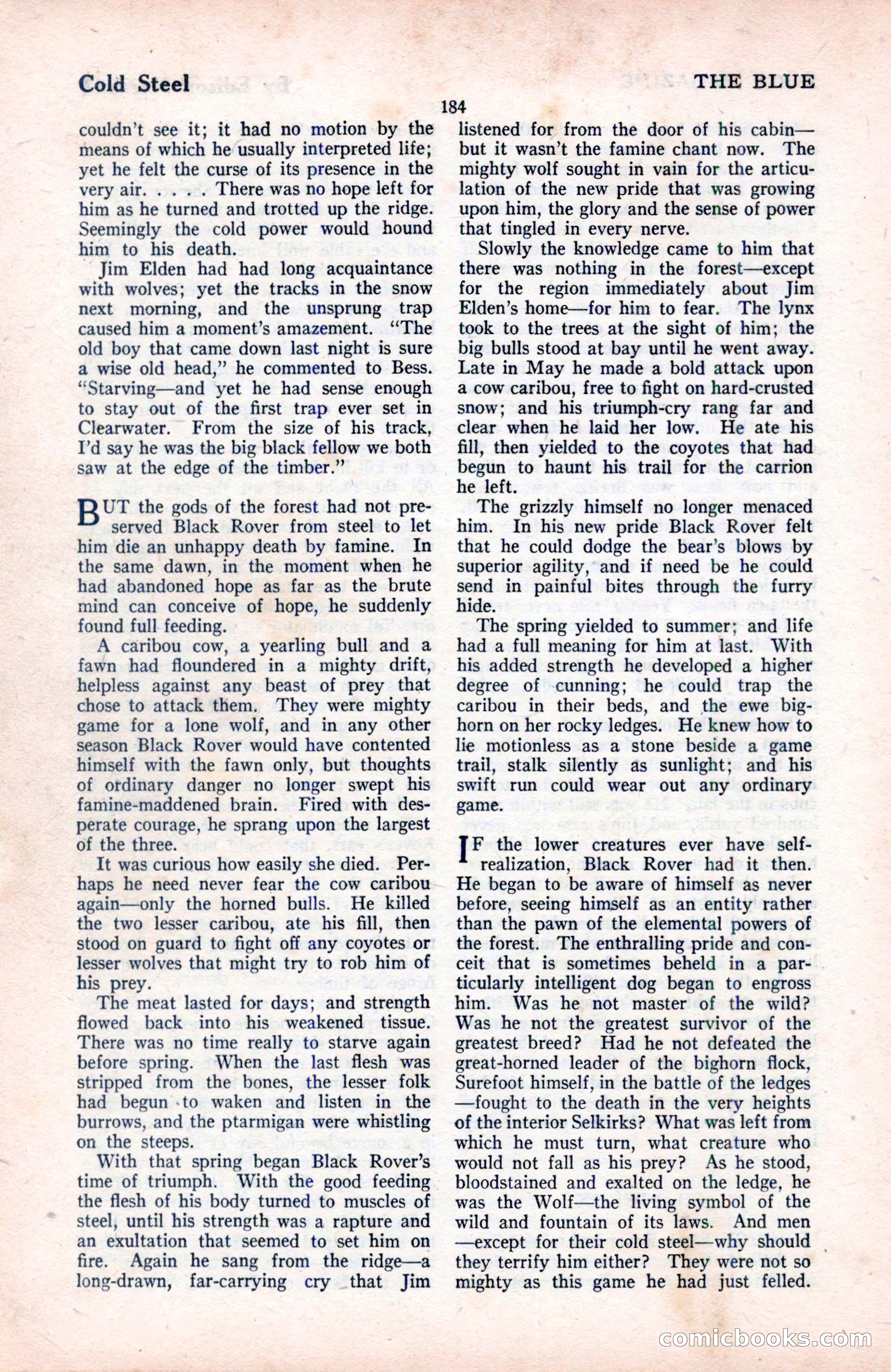 The Blue Book Magazine, August 1922 — page 190 of 208