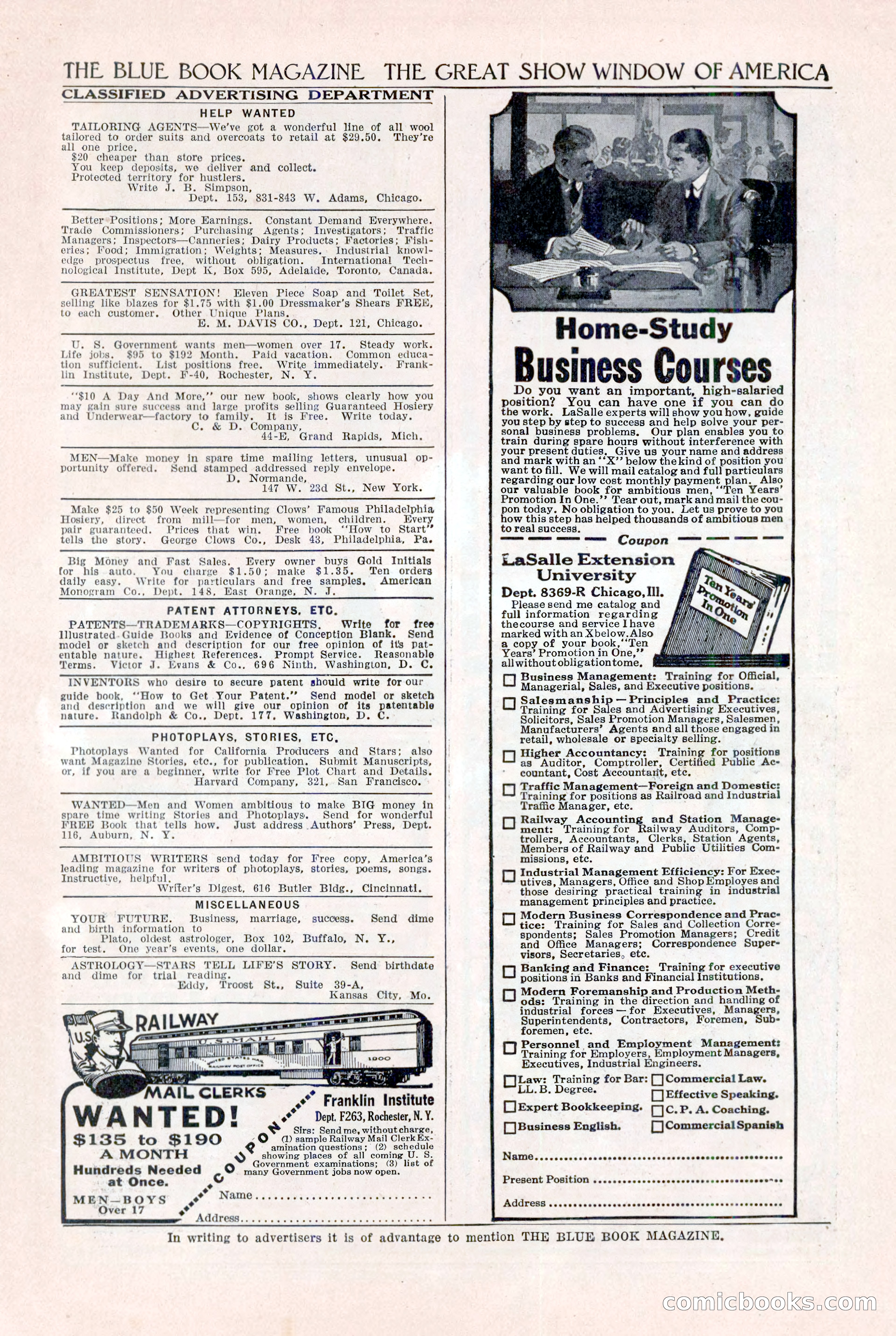 The Blue Book Magazine, August 1922 — page 201 of 208