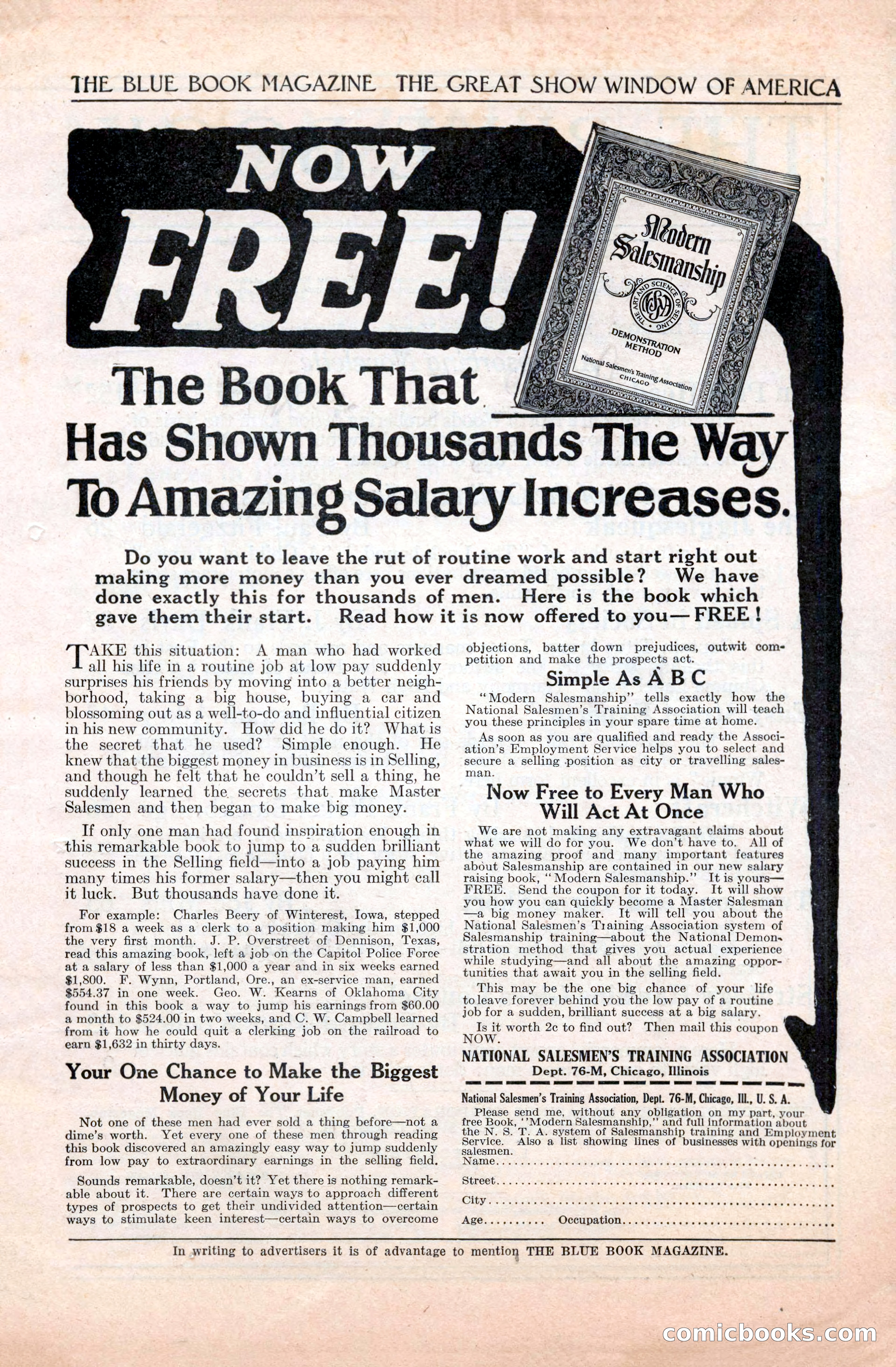 The Blue Book Magazine, September 1922 — page 3 of 204