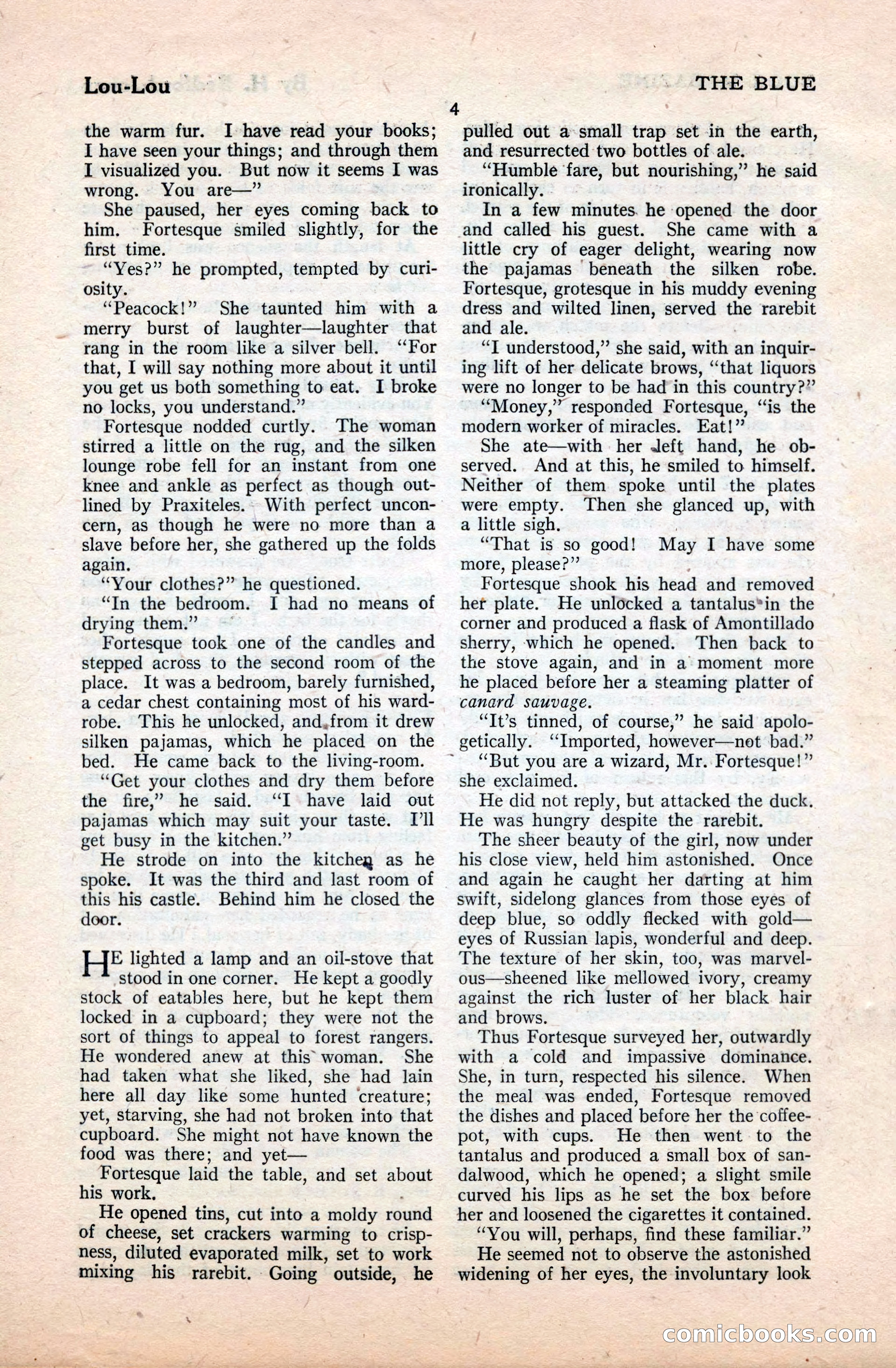 The Blue Book Magazine, September 1922 — page 10 of 204