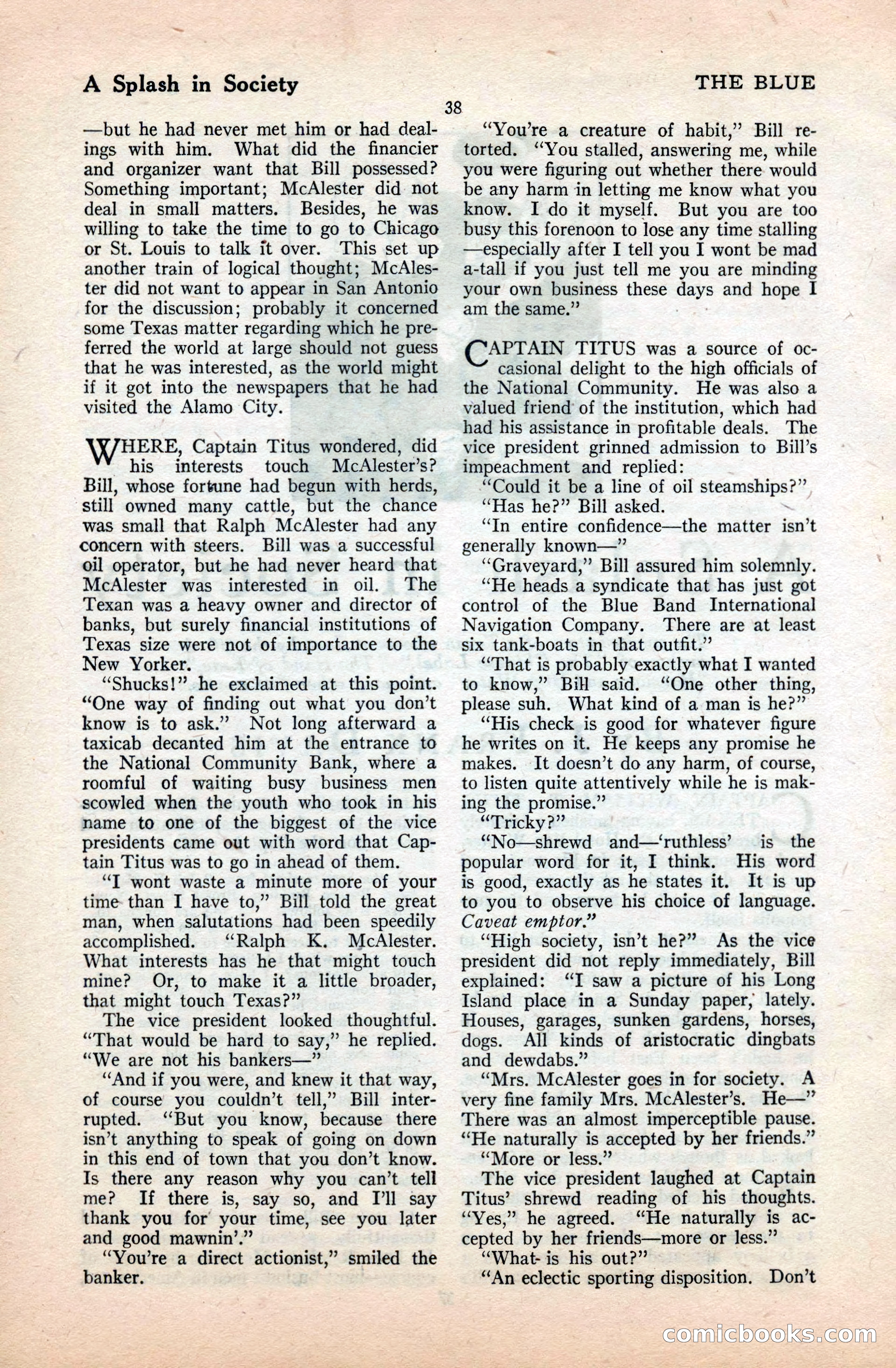 The Blue Book Magazine, September 1922 — page 44 of 204