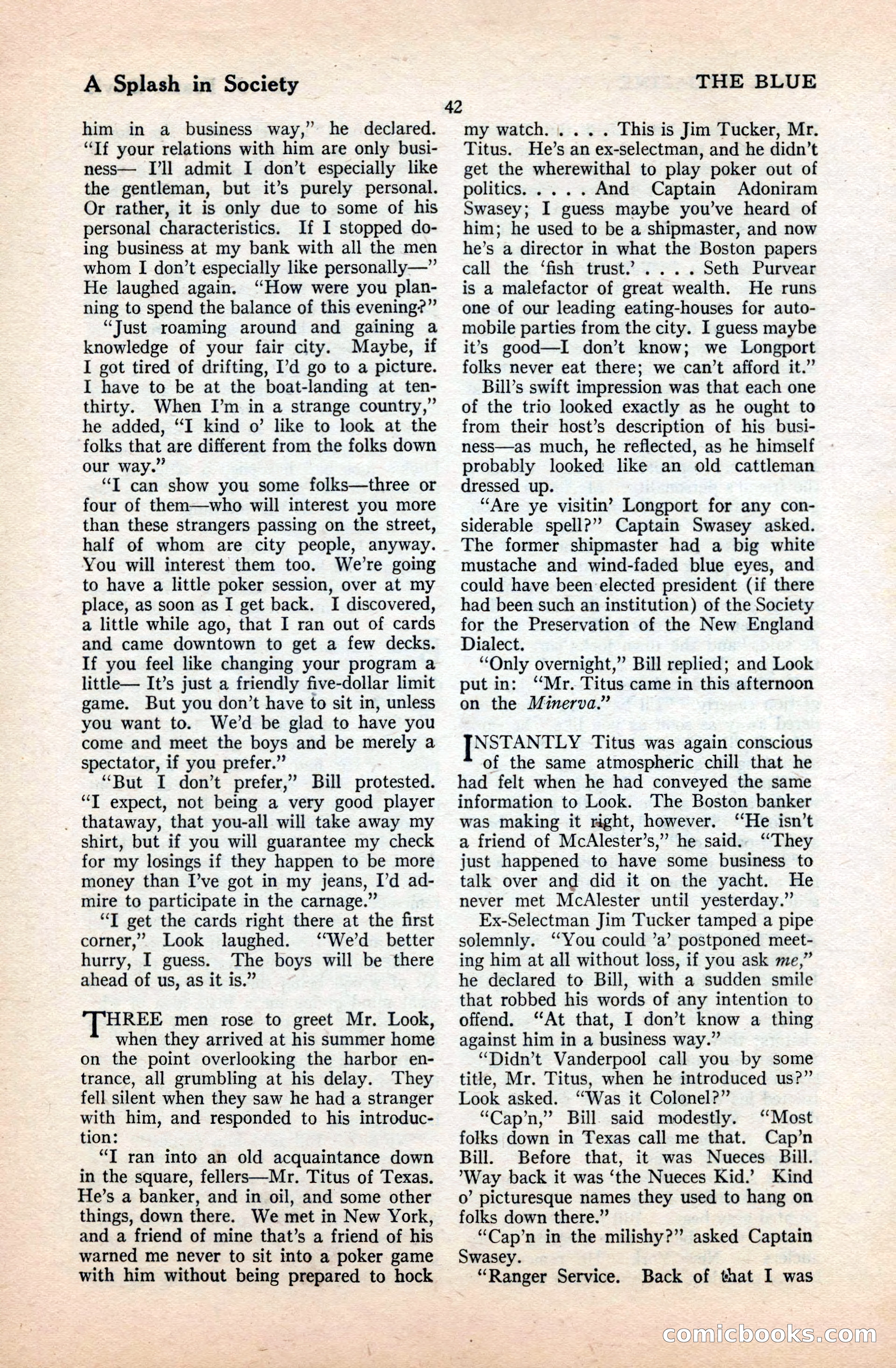 The Blue Book Magazine, September 1922 — page 48 of 204