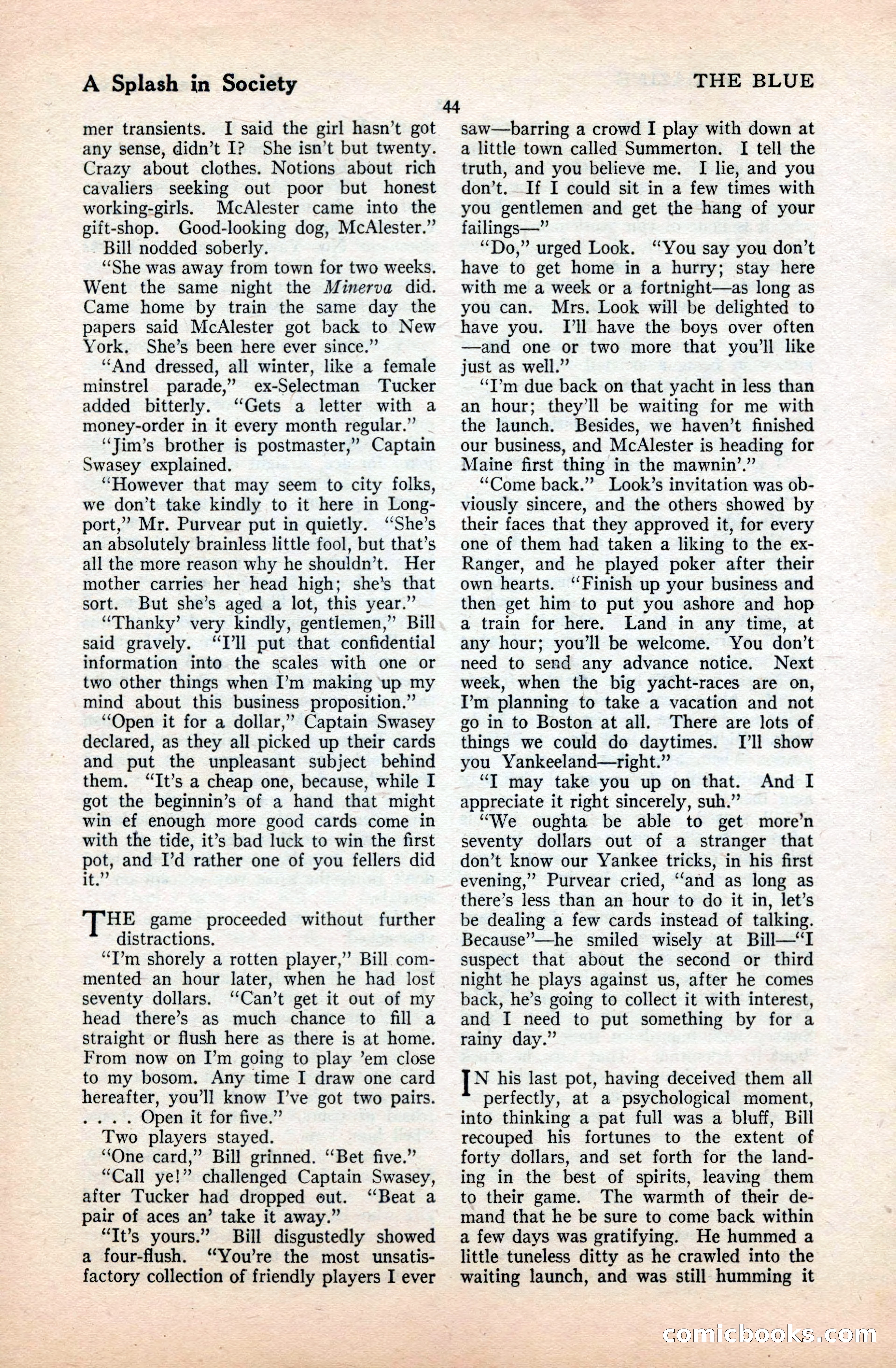 The Blue Book Magazine, September 1922 — page 50 of 204