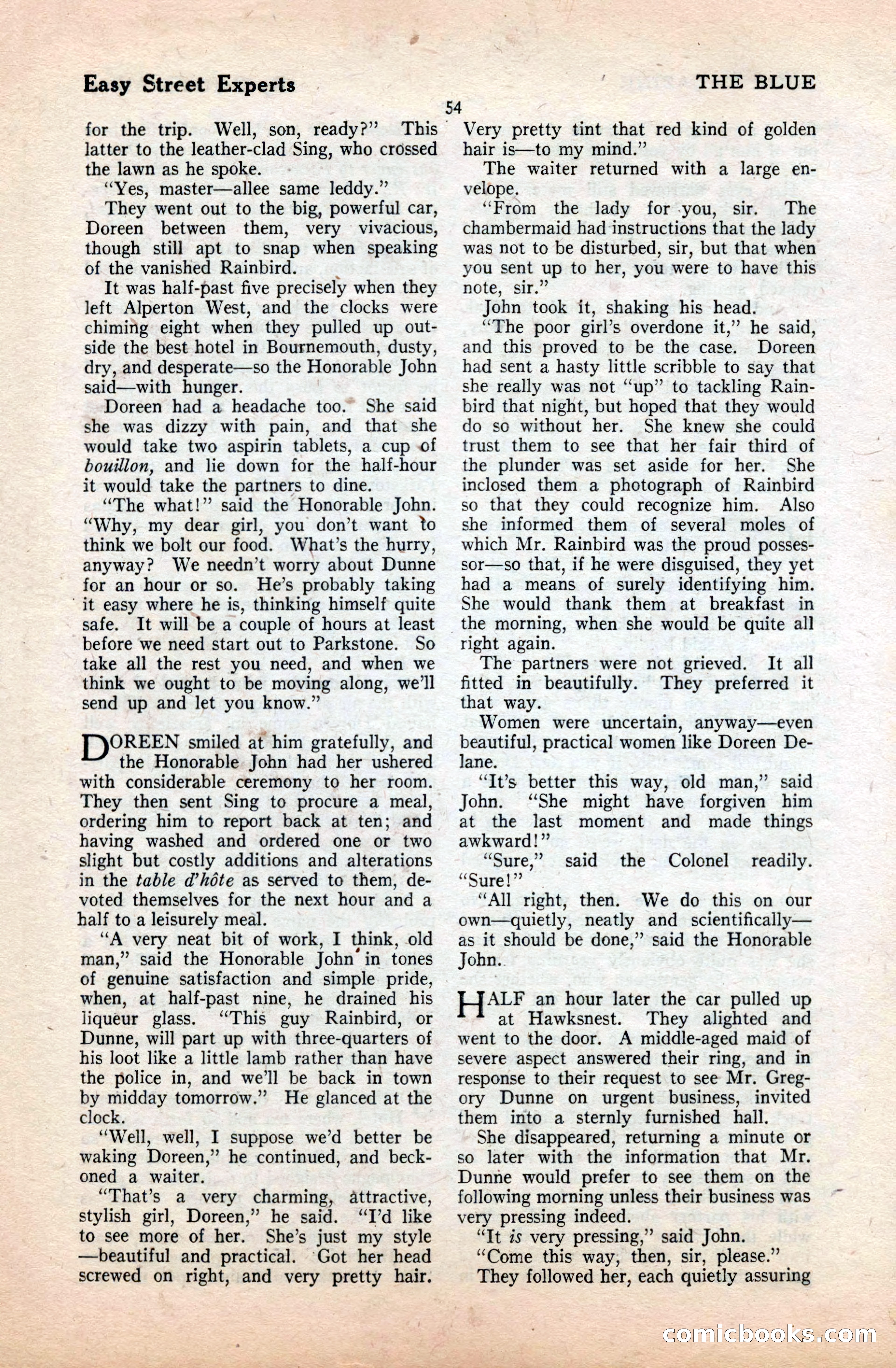 The Blue Book Magazine, September 1922 — page 60 of 204