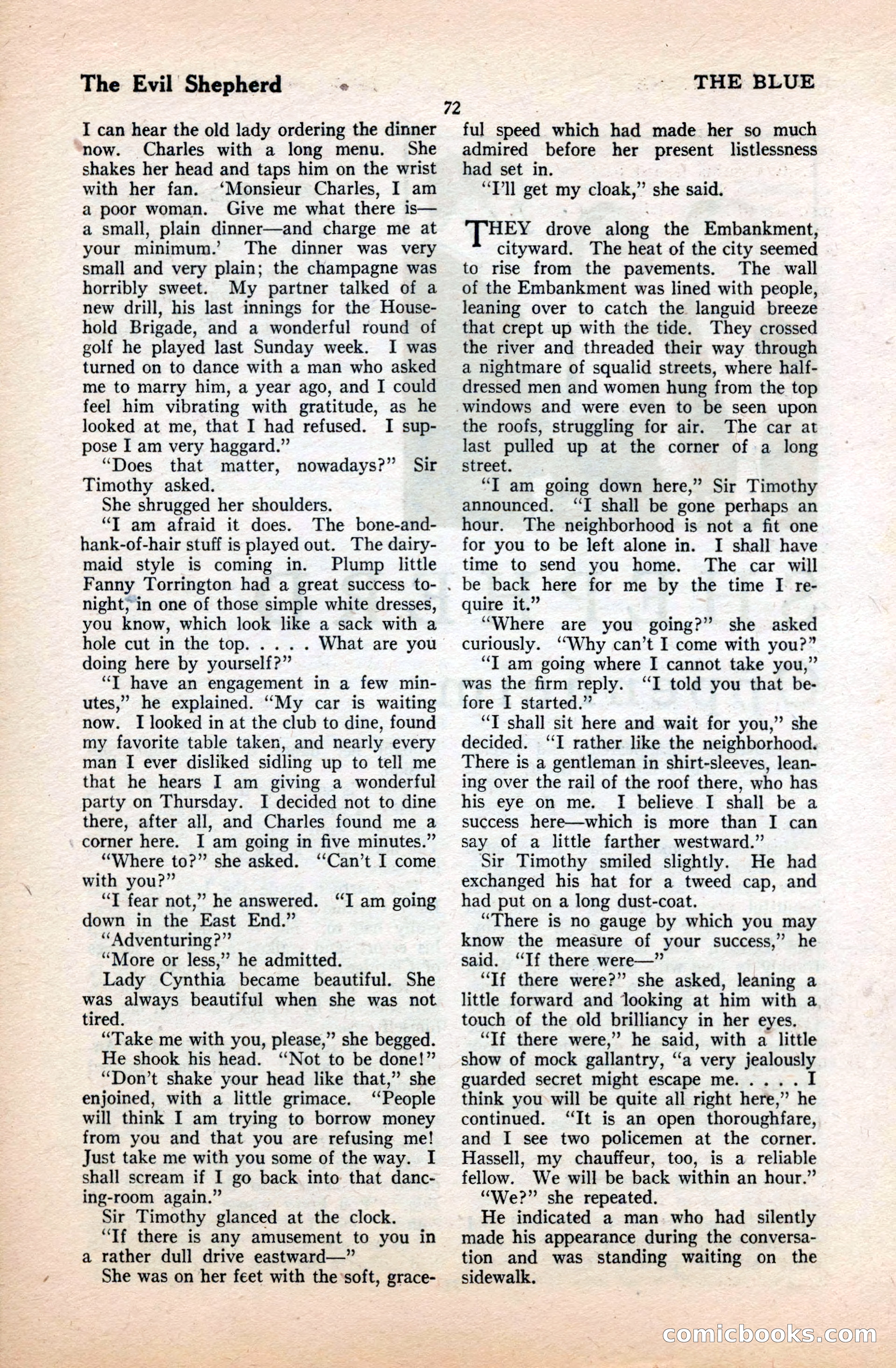 The Blue Book Magazine, September 1922 — page 78 of 204
