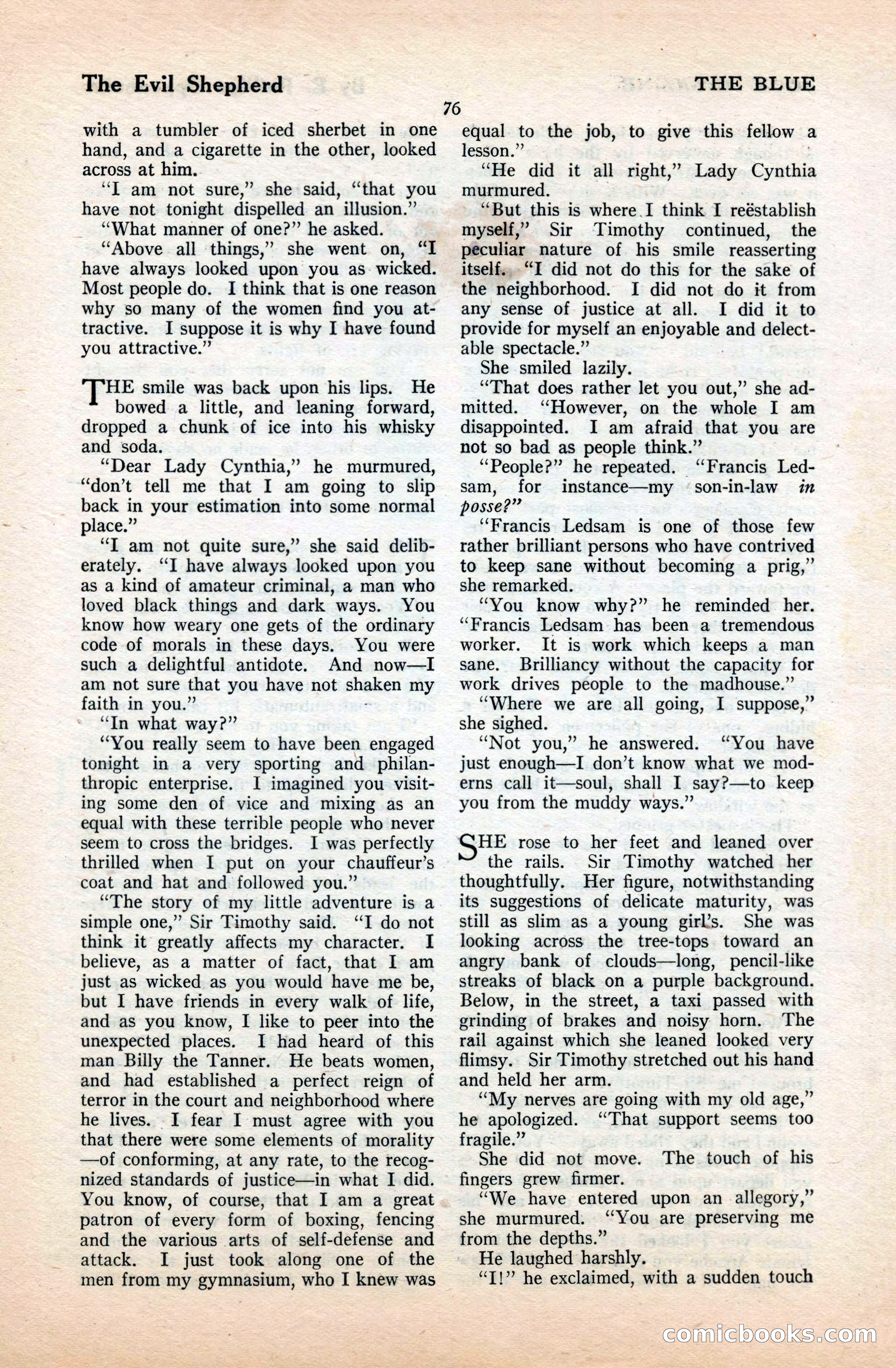The Blue Book Magazine, September 1922 — page 82 of 204