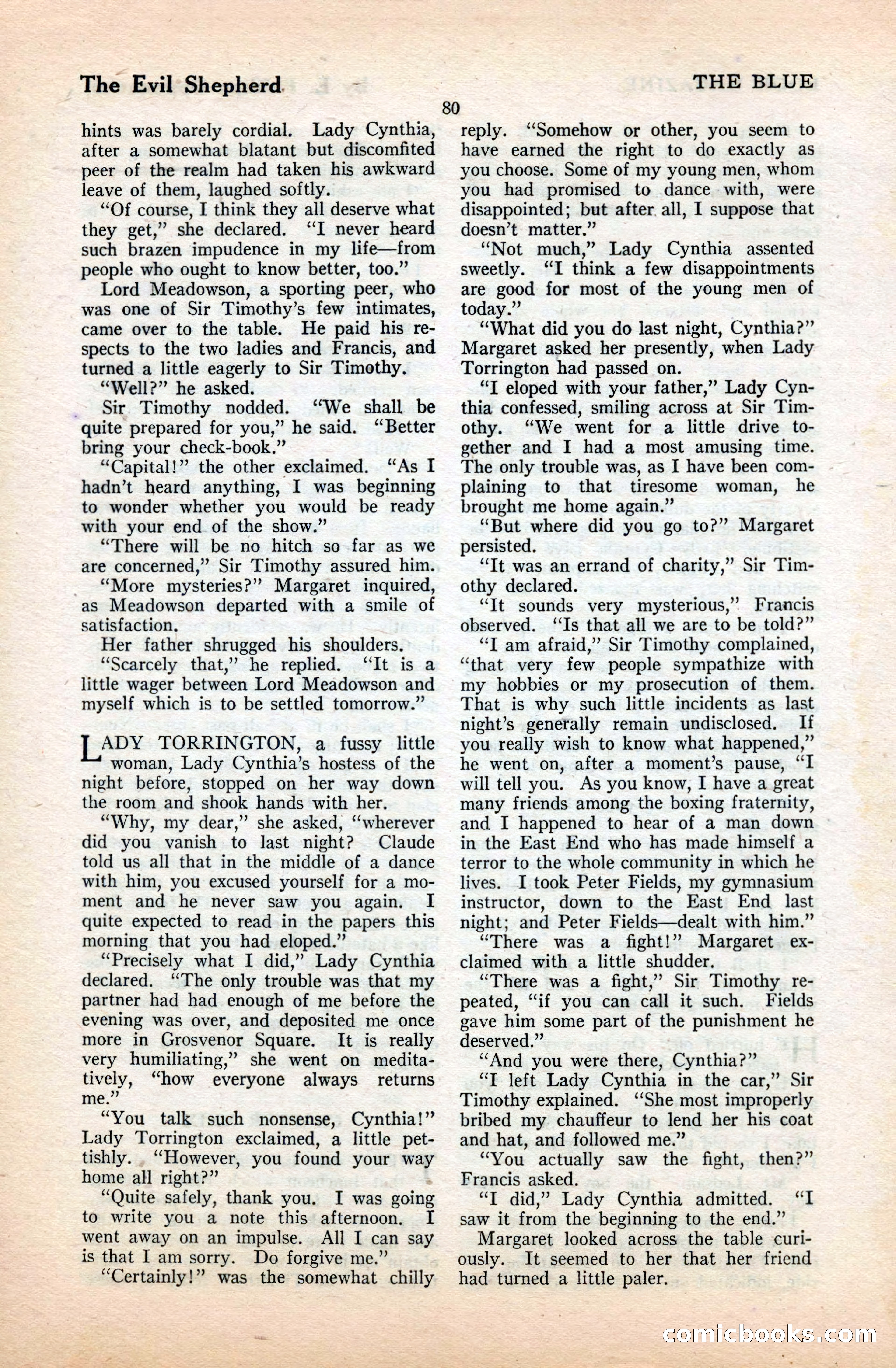 The Blue Book Magazine, September 1922 — page 86 of 204
