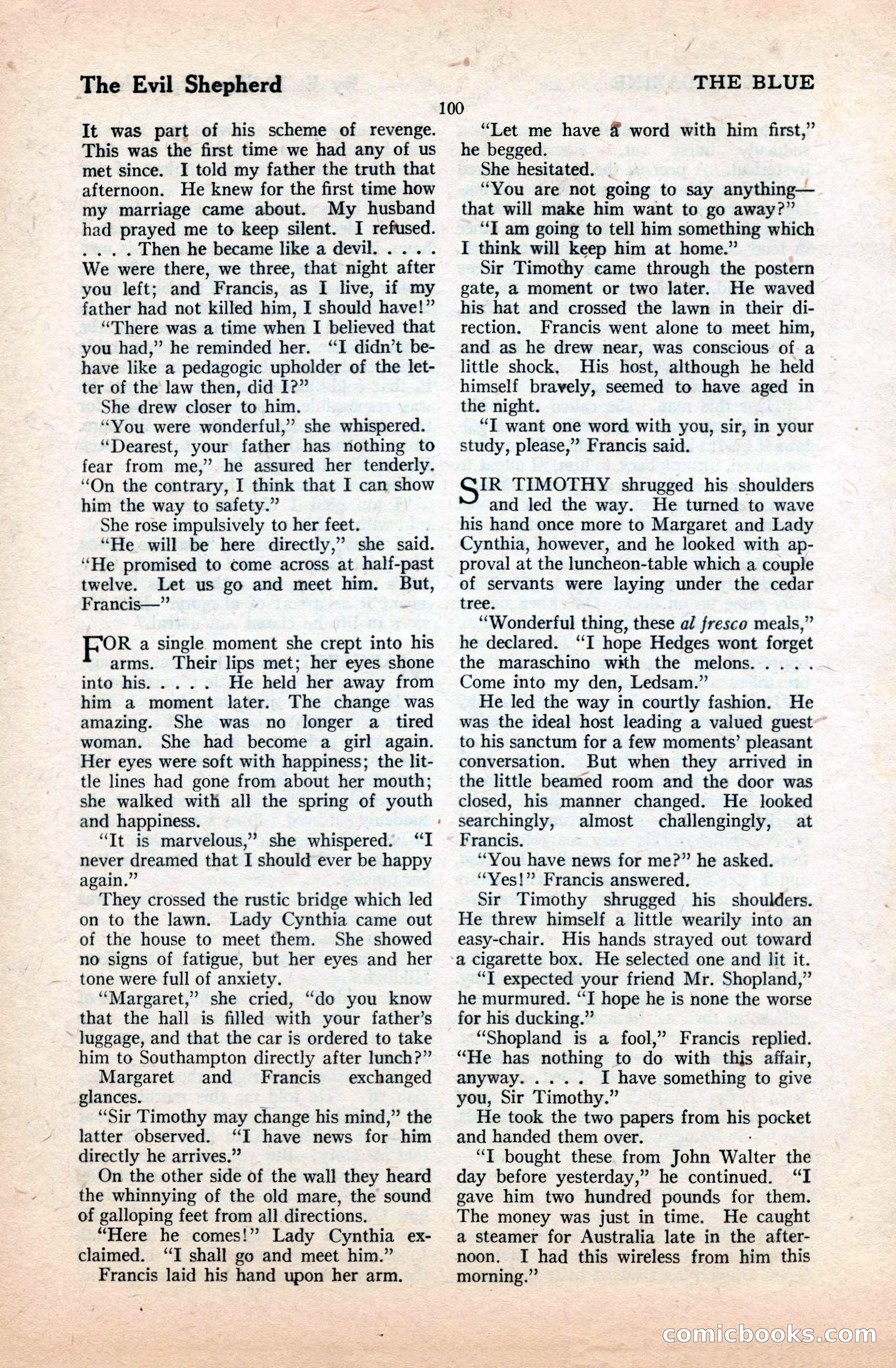 The Blue Book Magazine, September 1922 — page 106 of 204