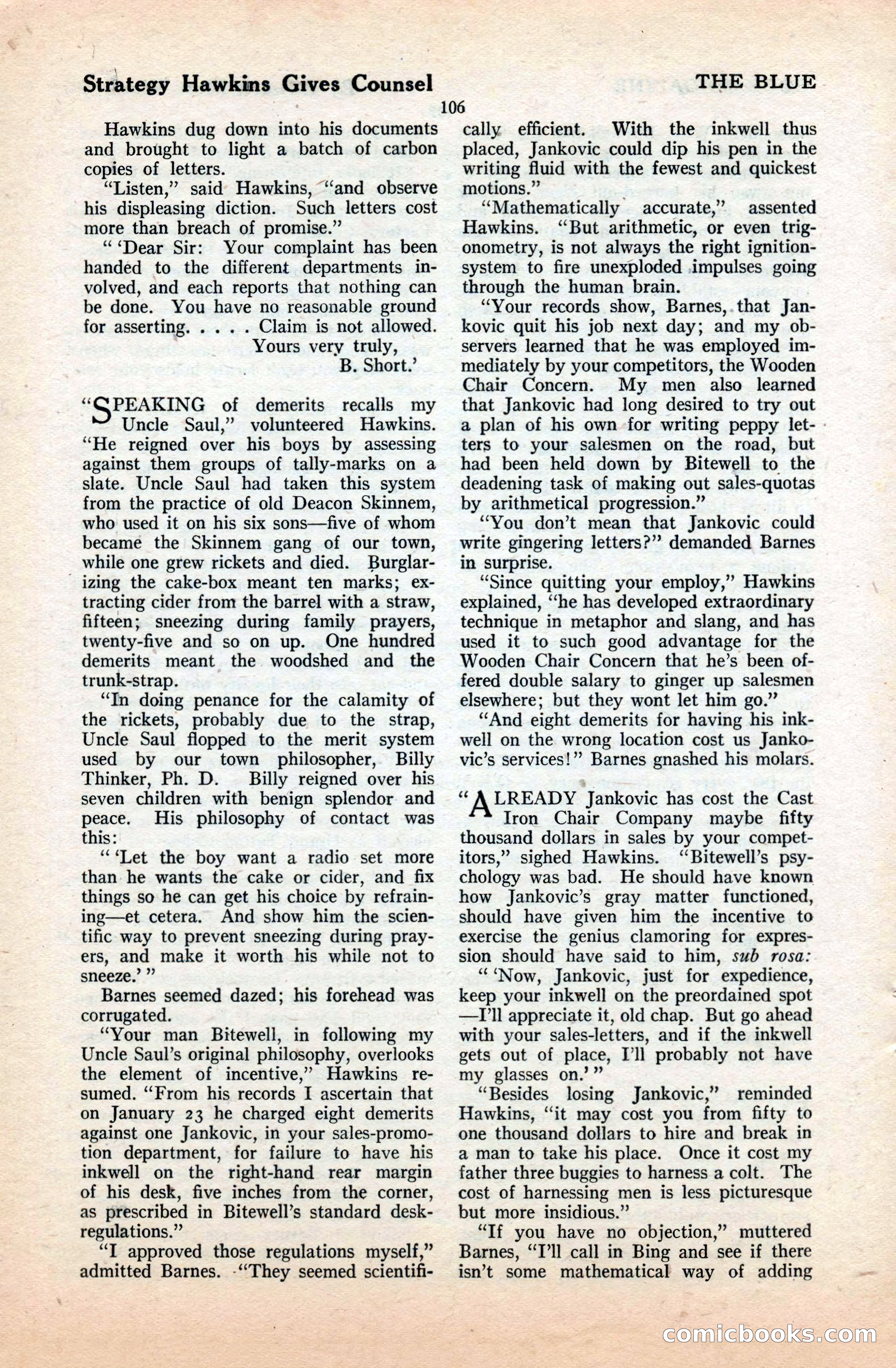 The Blue Book Magazine, September 1922 — page 112 of 204