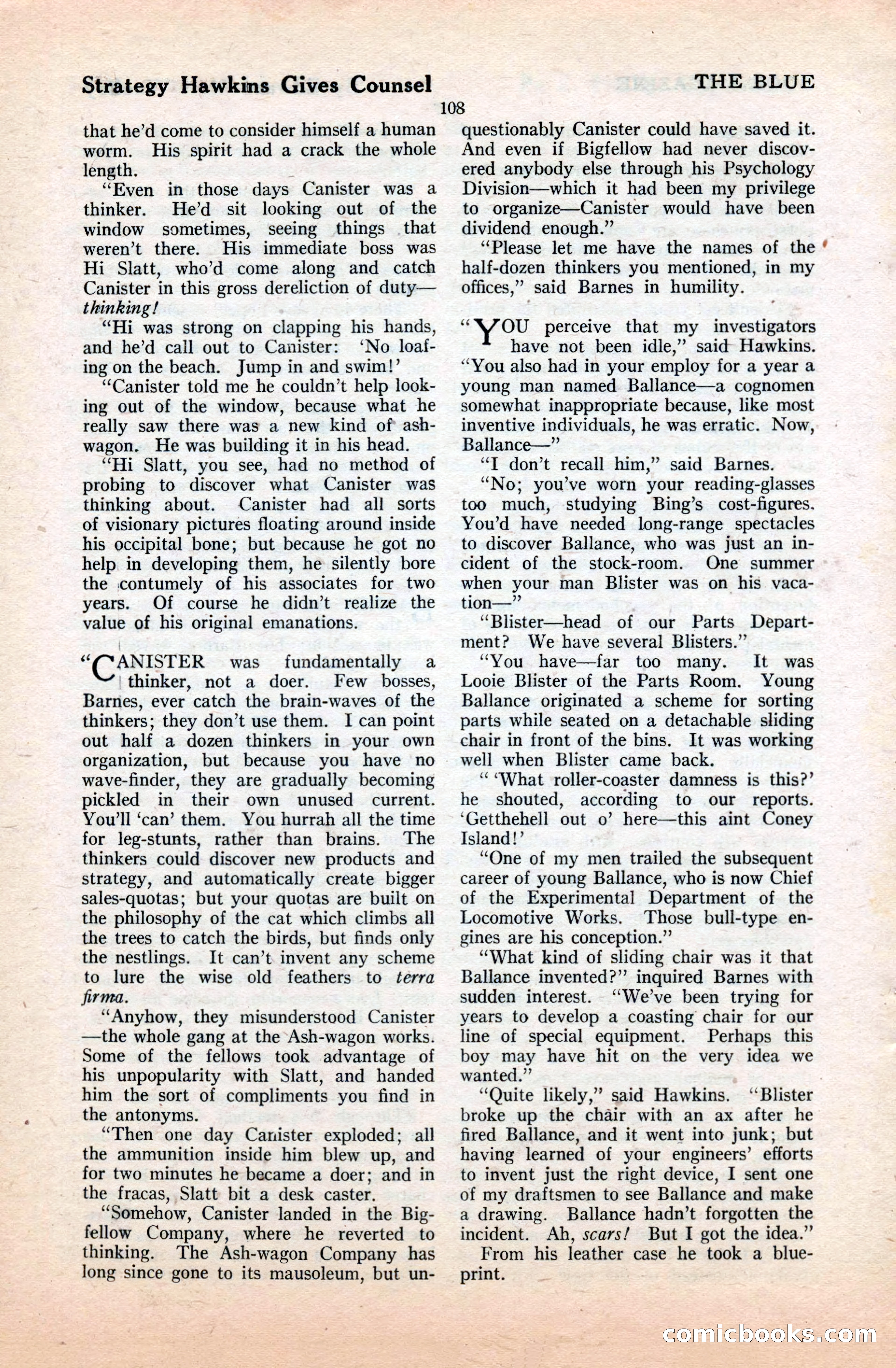 The Blue Book Magazine, September 1922 — page 114 of 204