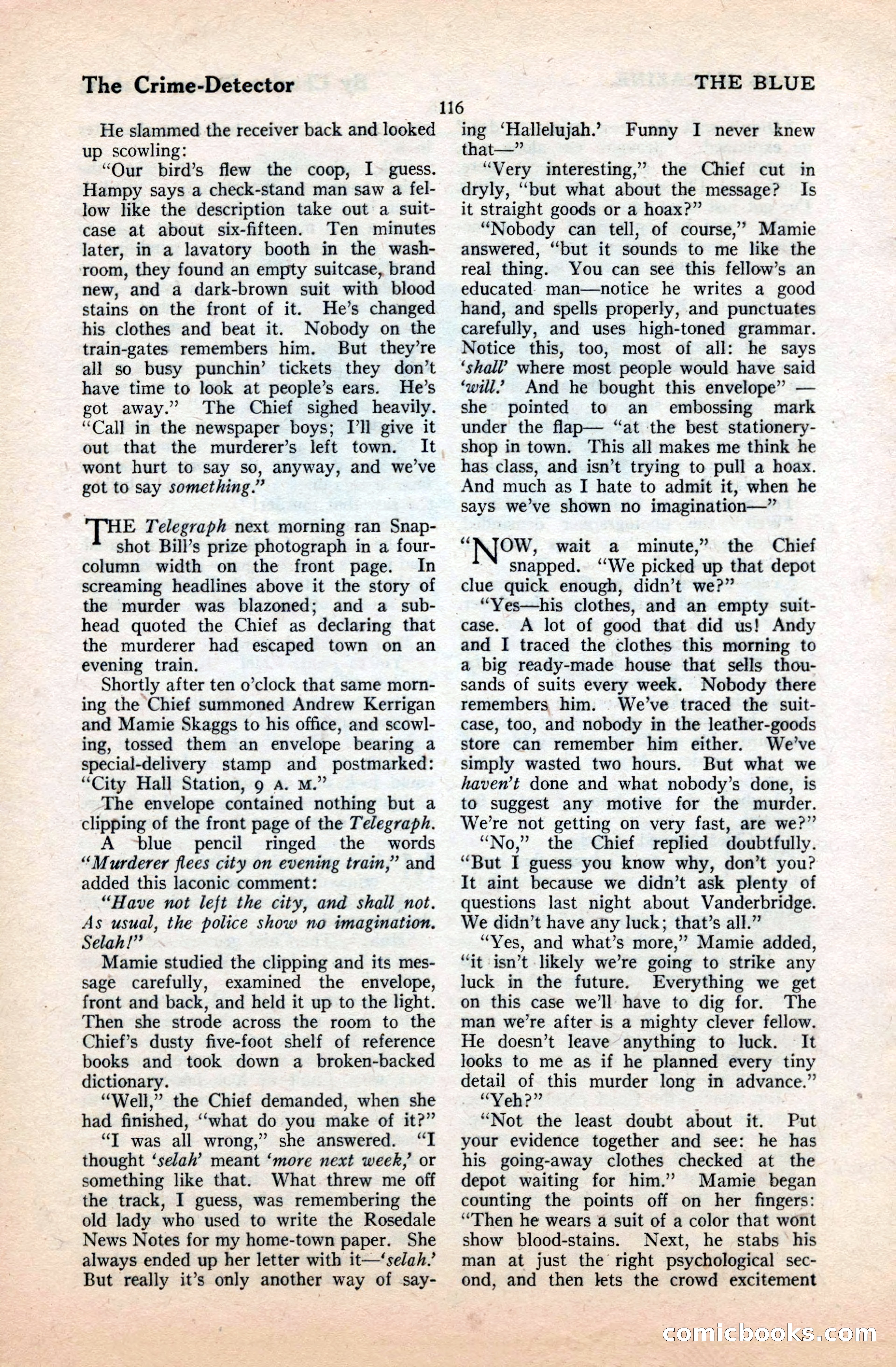 The Blue Book Magazine, September 1922 — page 122 of 204