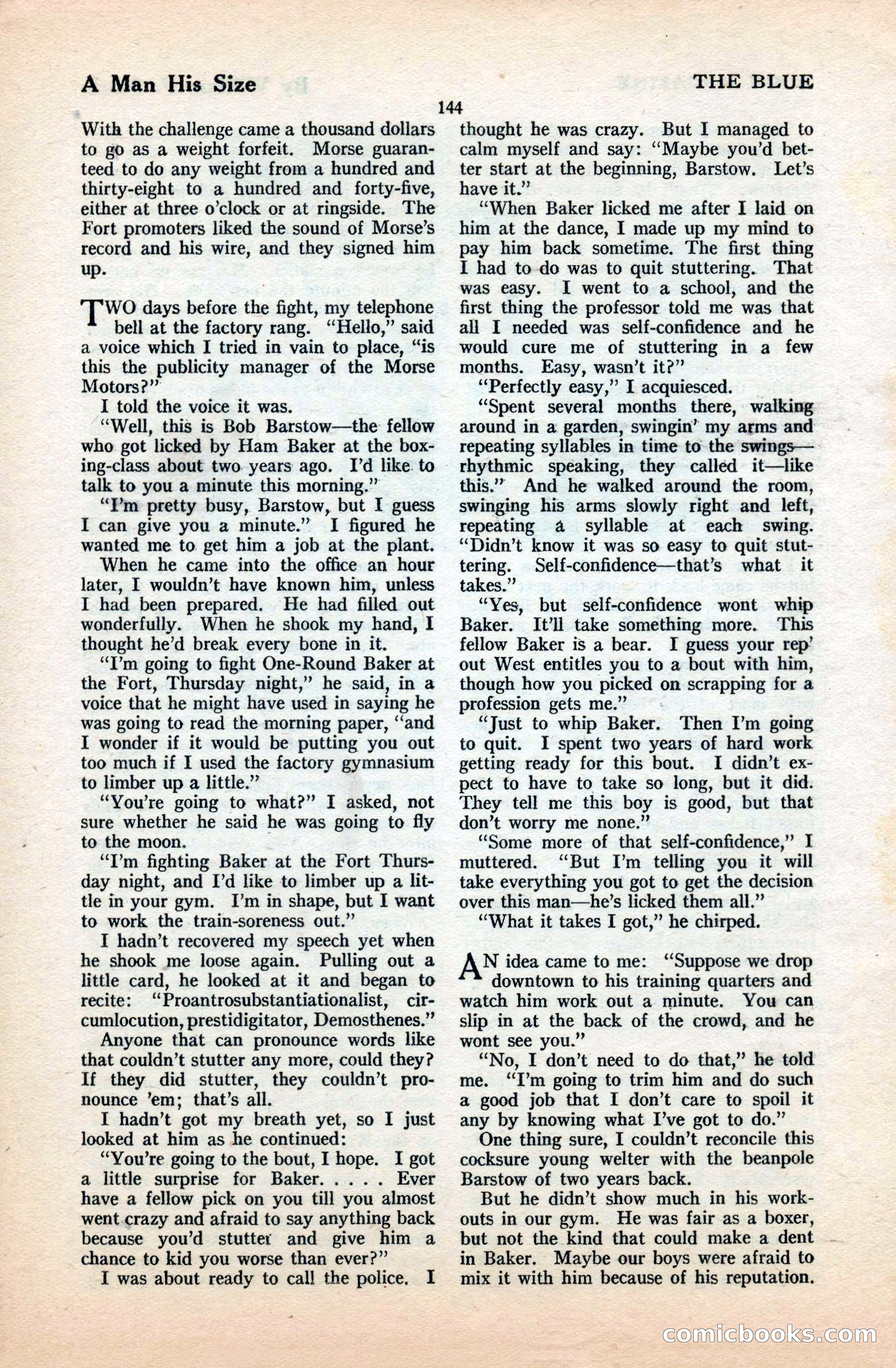 The Blue Book Magazine, September 1922 — page 150 of 204