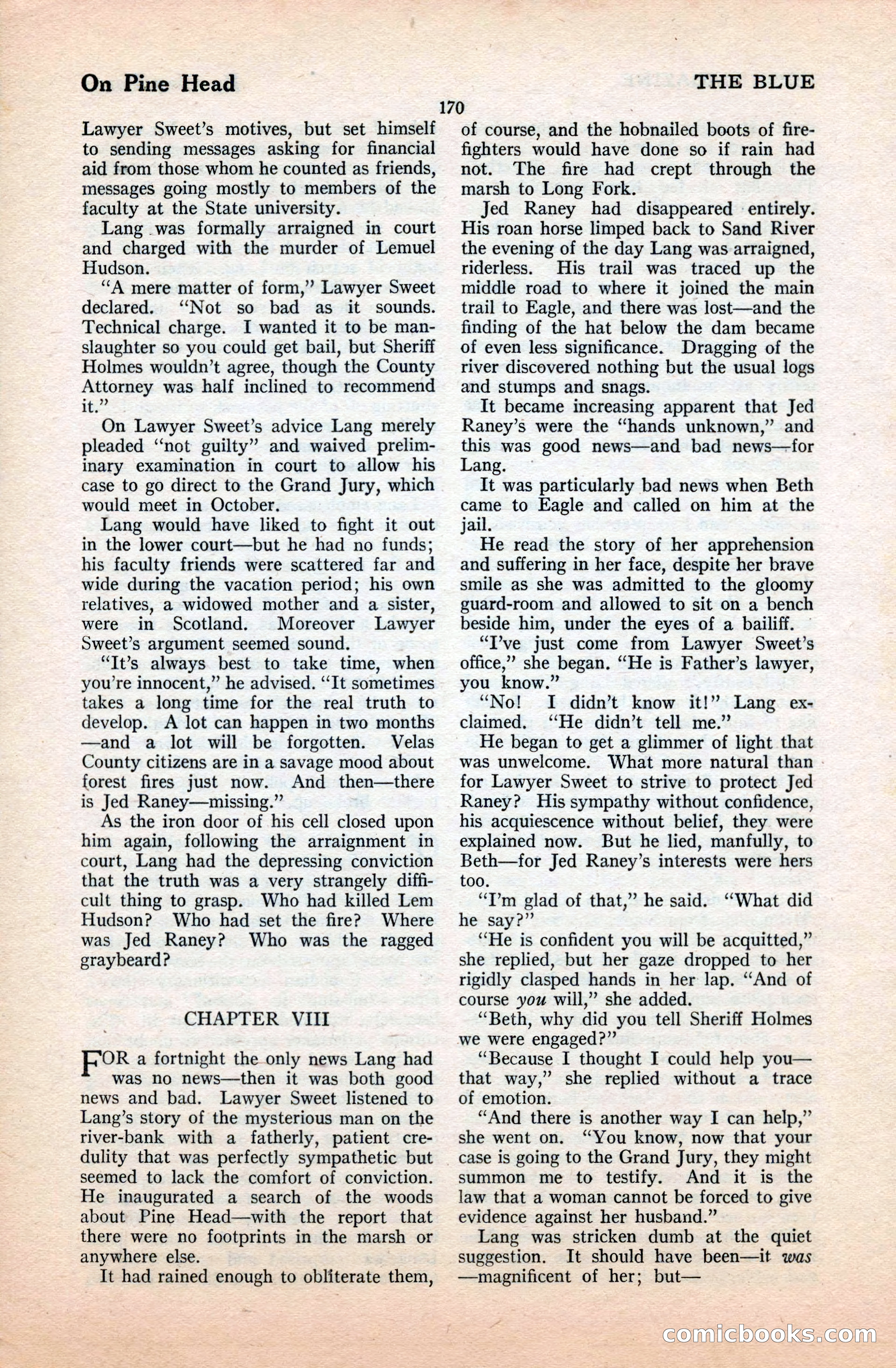The Blue Book Magazine, September 1922 — page 176 of 204