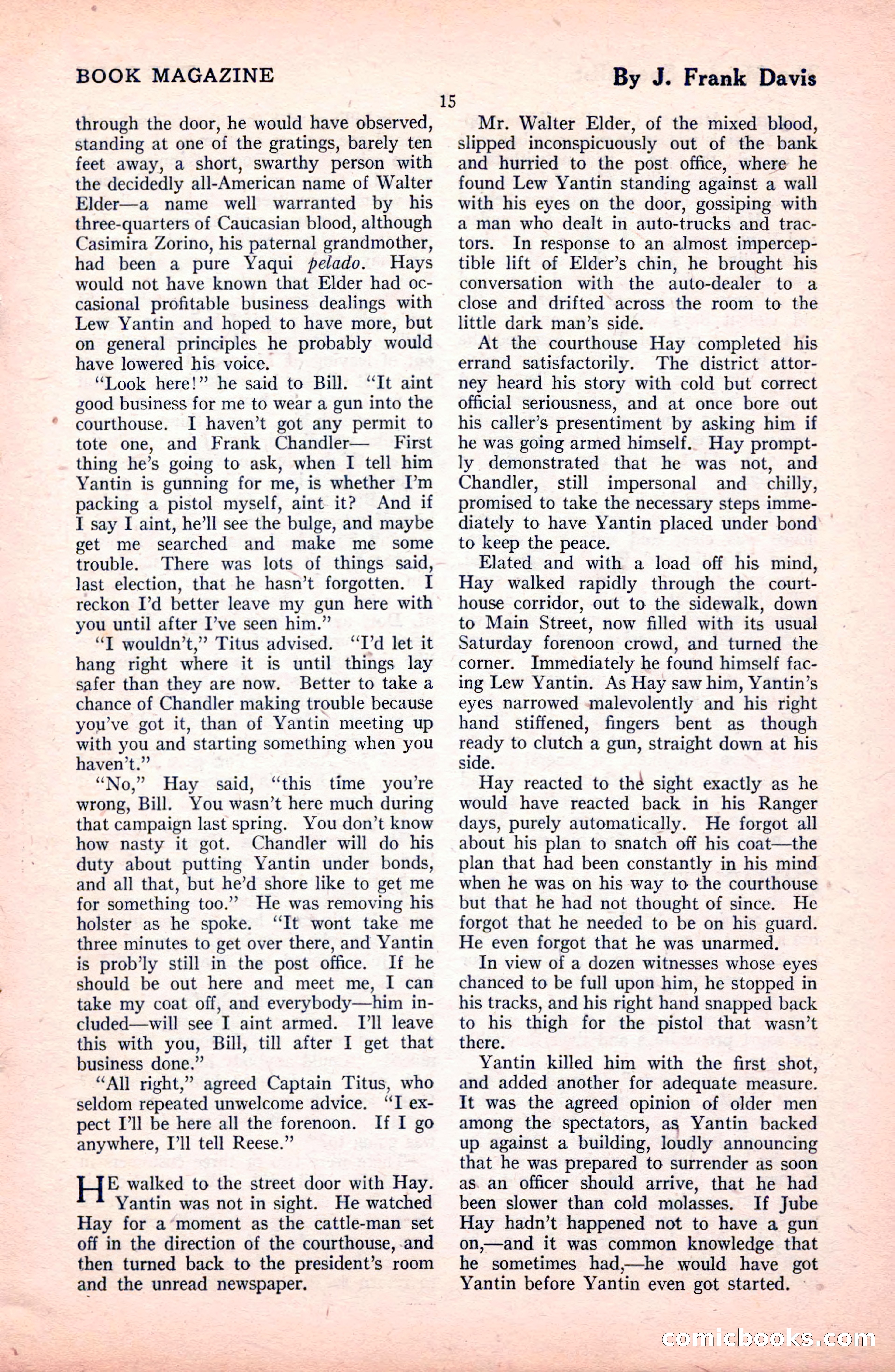 The Blue Book Magazine, October 1922 — page 21 of 212