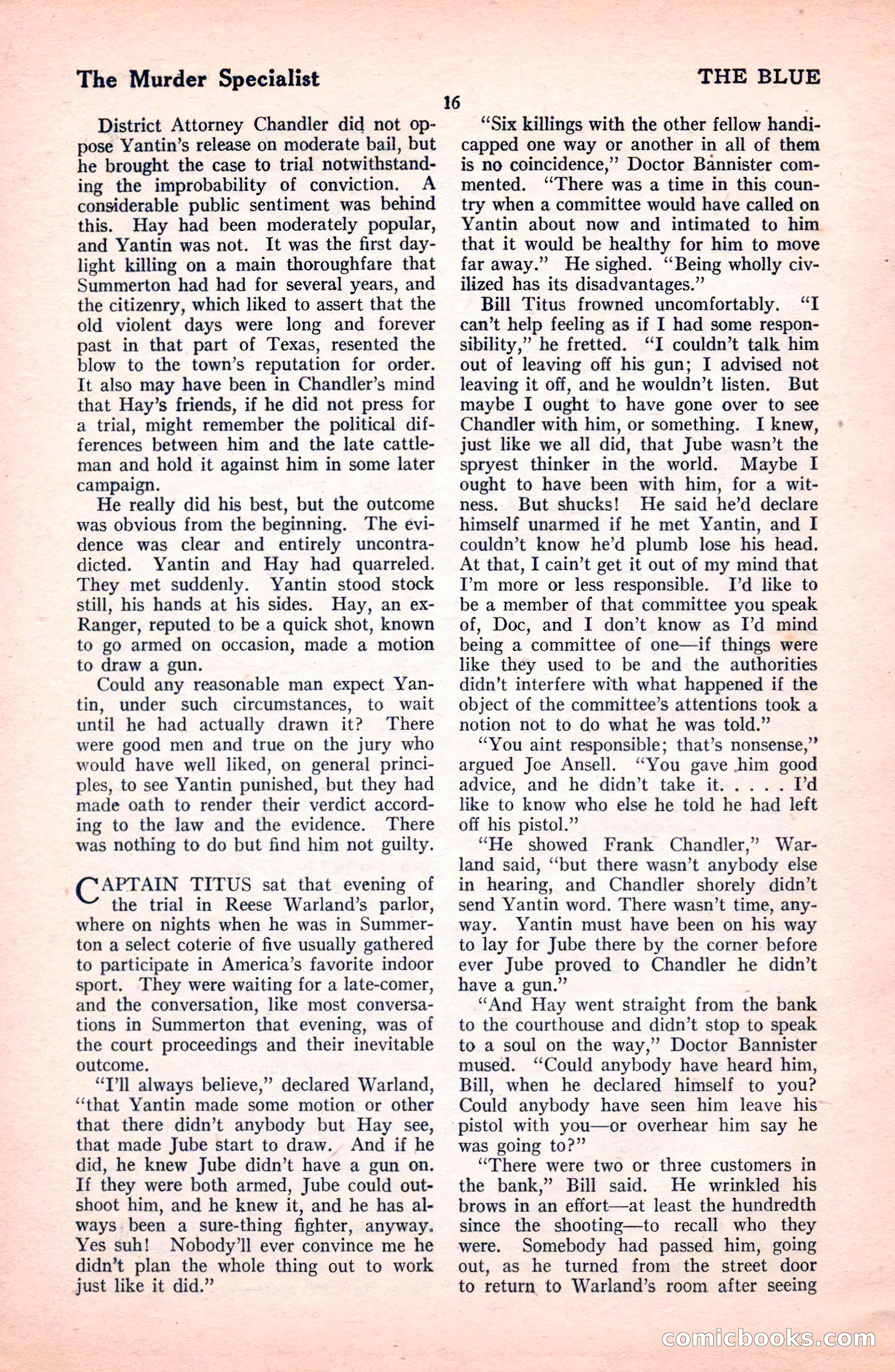 The Blue Book Magazine, October 1922 — page 22 of 212