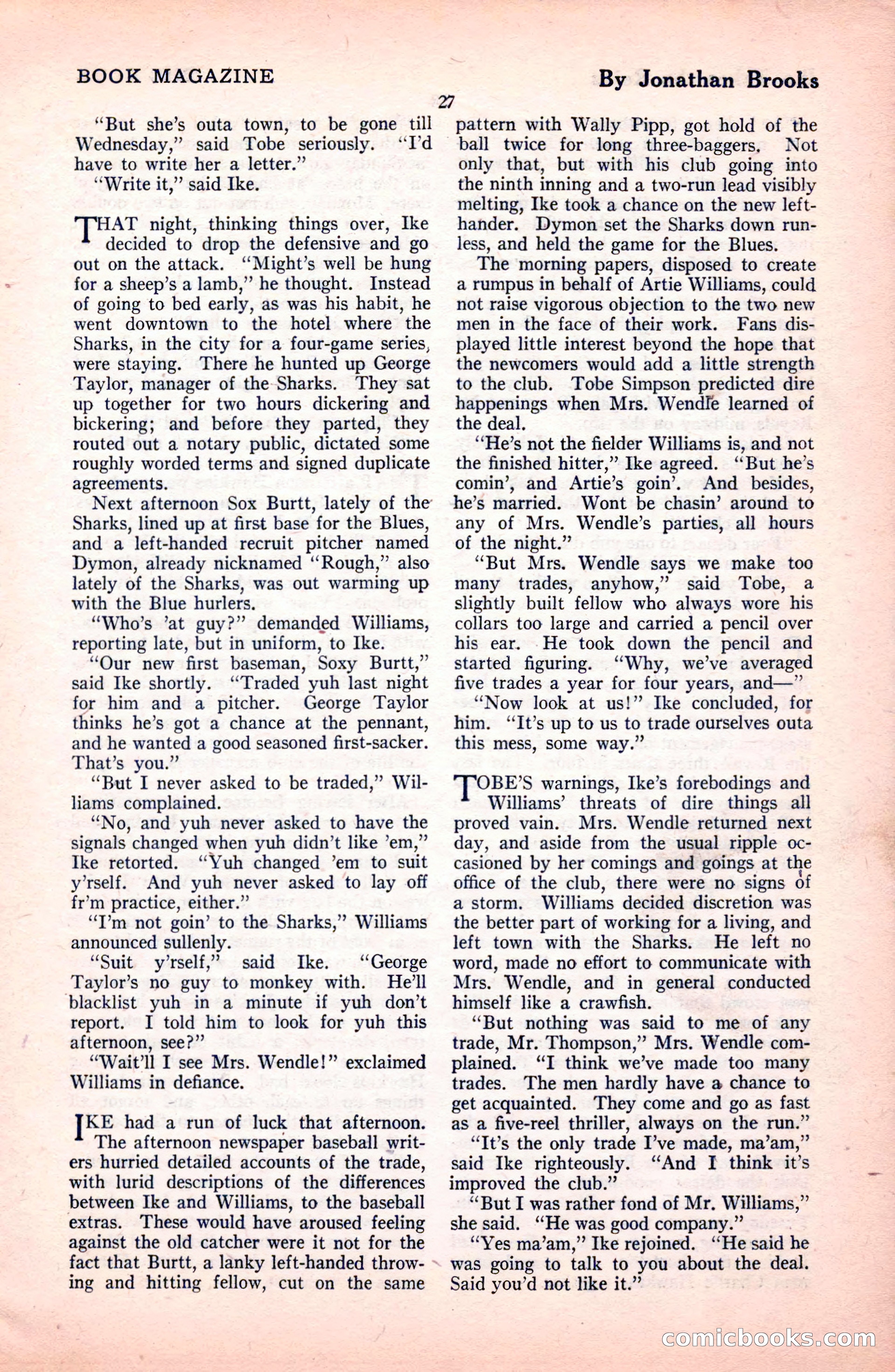 The Blue Book Magazine, October 1922 — page 33 of 212