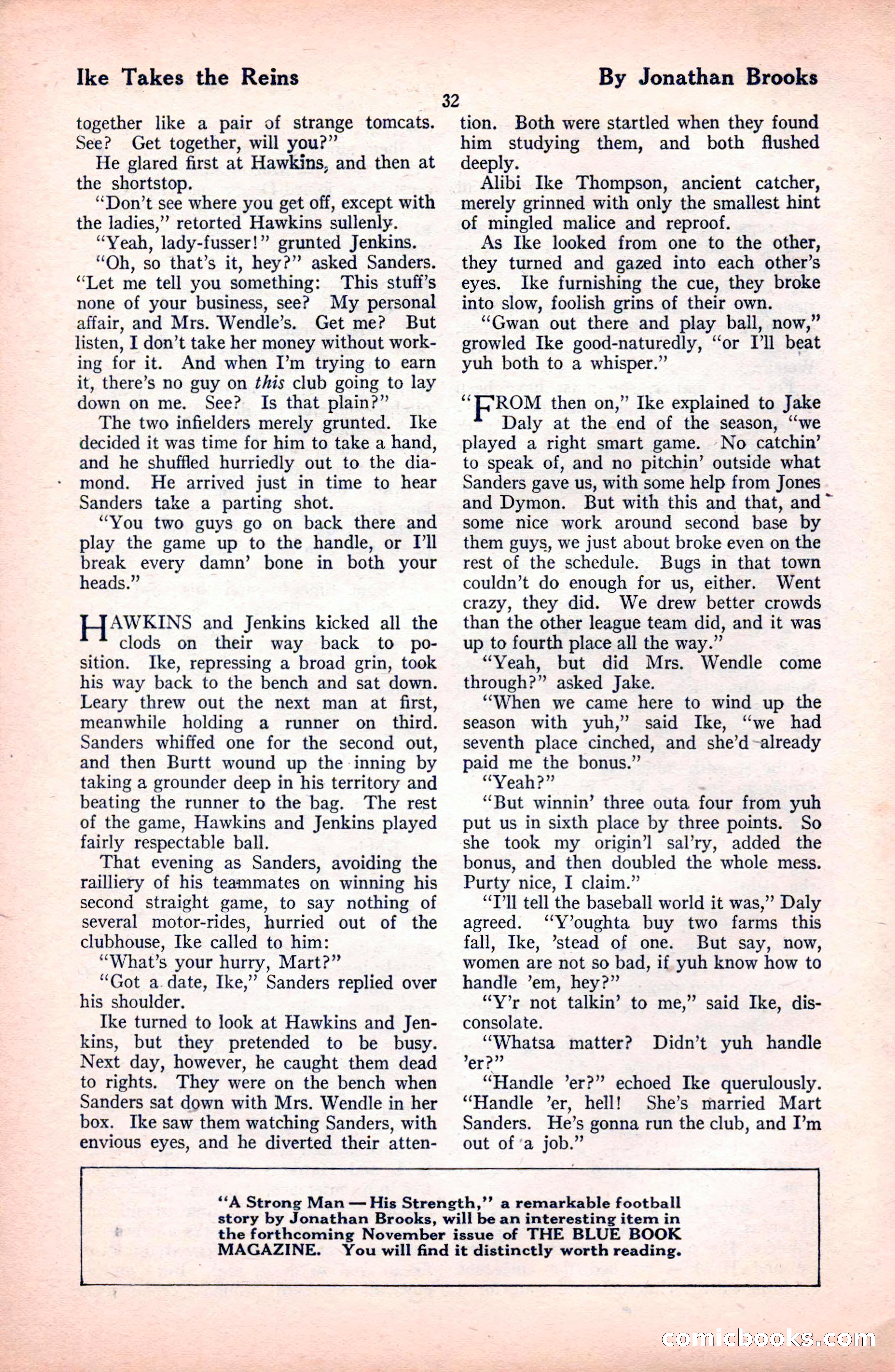 The Blue Book Magazine, October 1922 — page 38 of 212