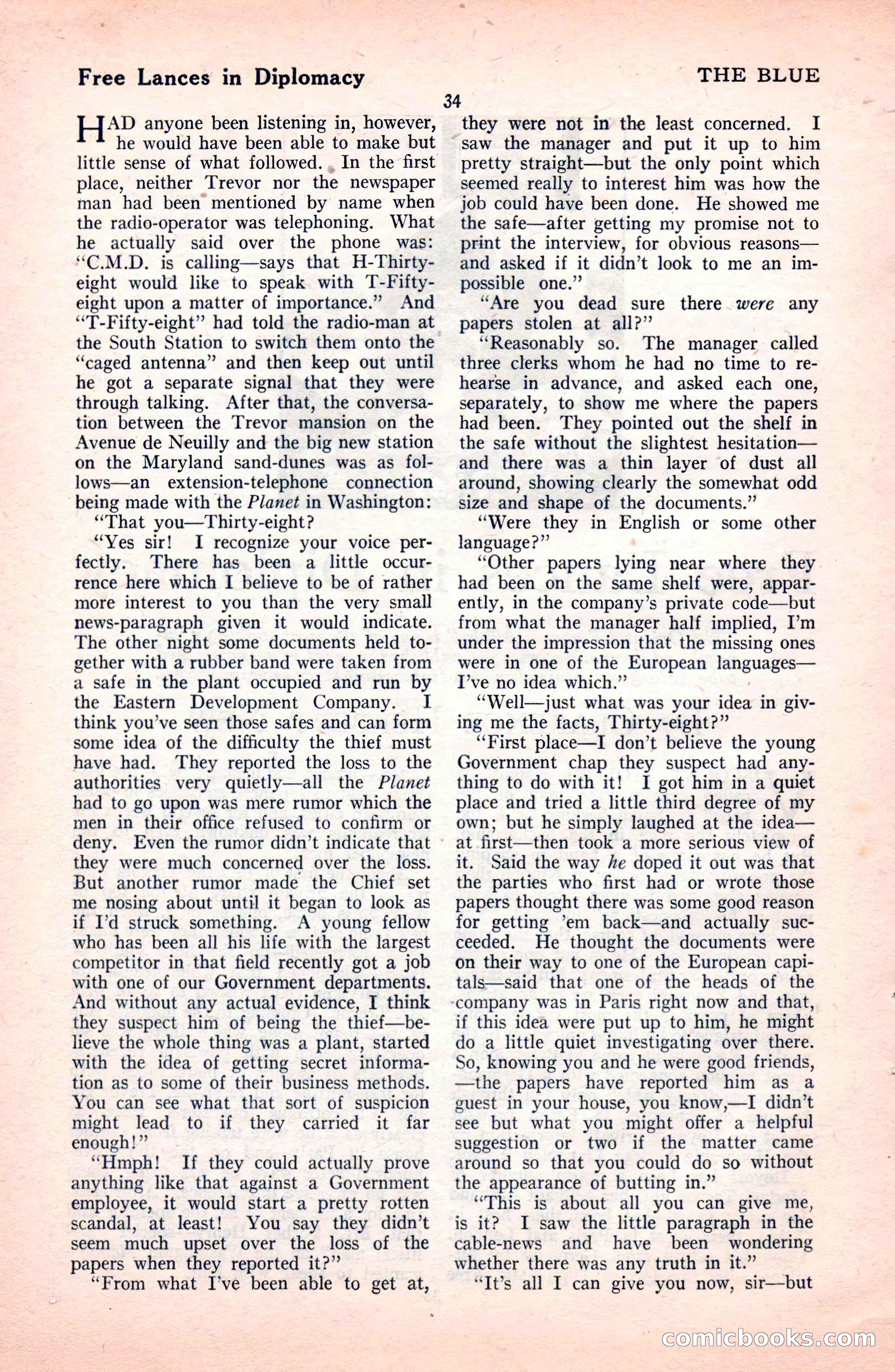 The Blue Book Magazine, October 1922 — page 40 of 212