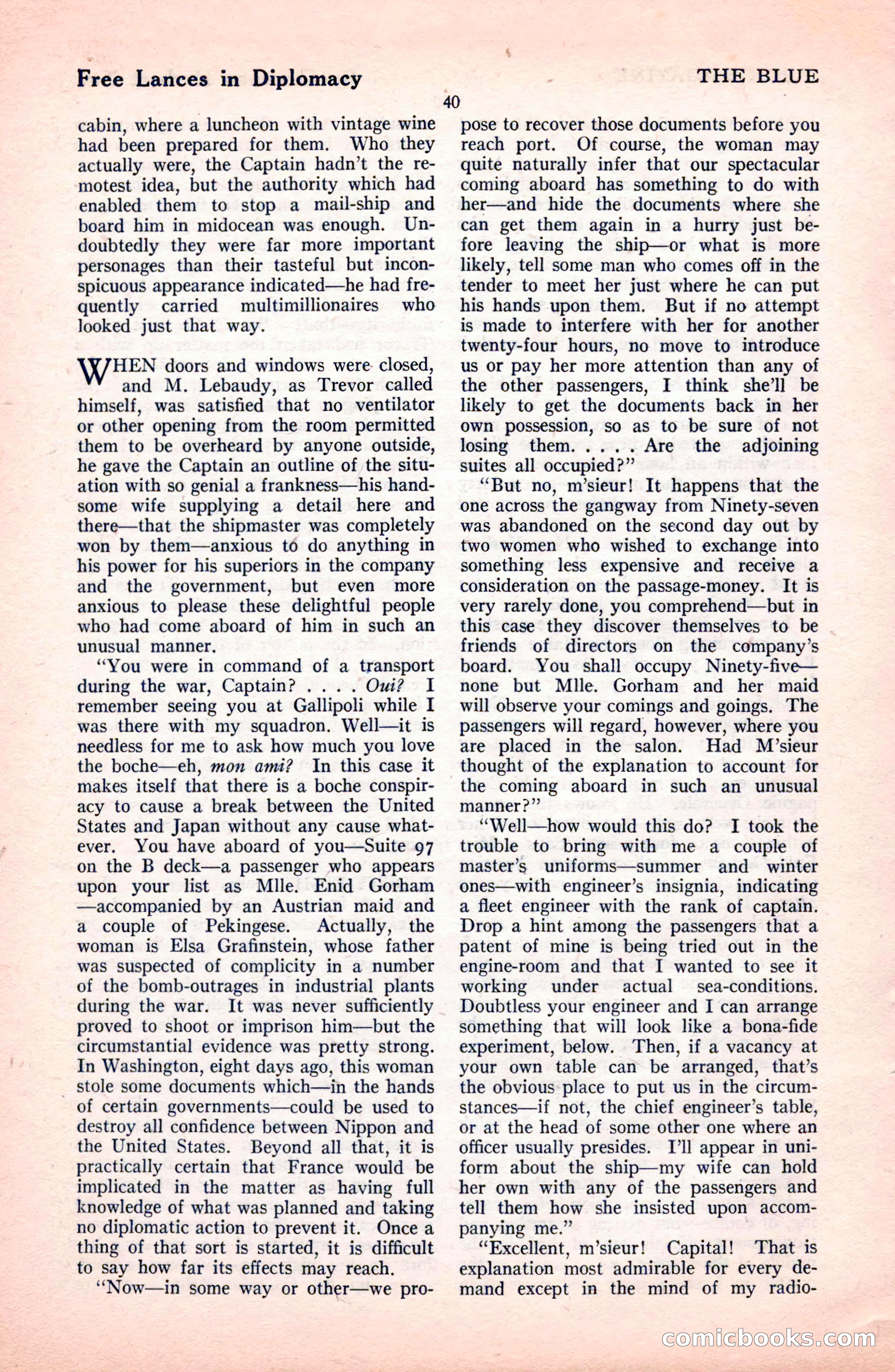 The Blue Book Magazine, October 1922 — page 46 of 212