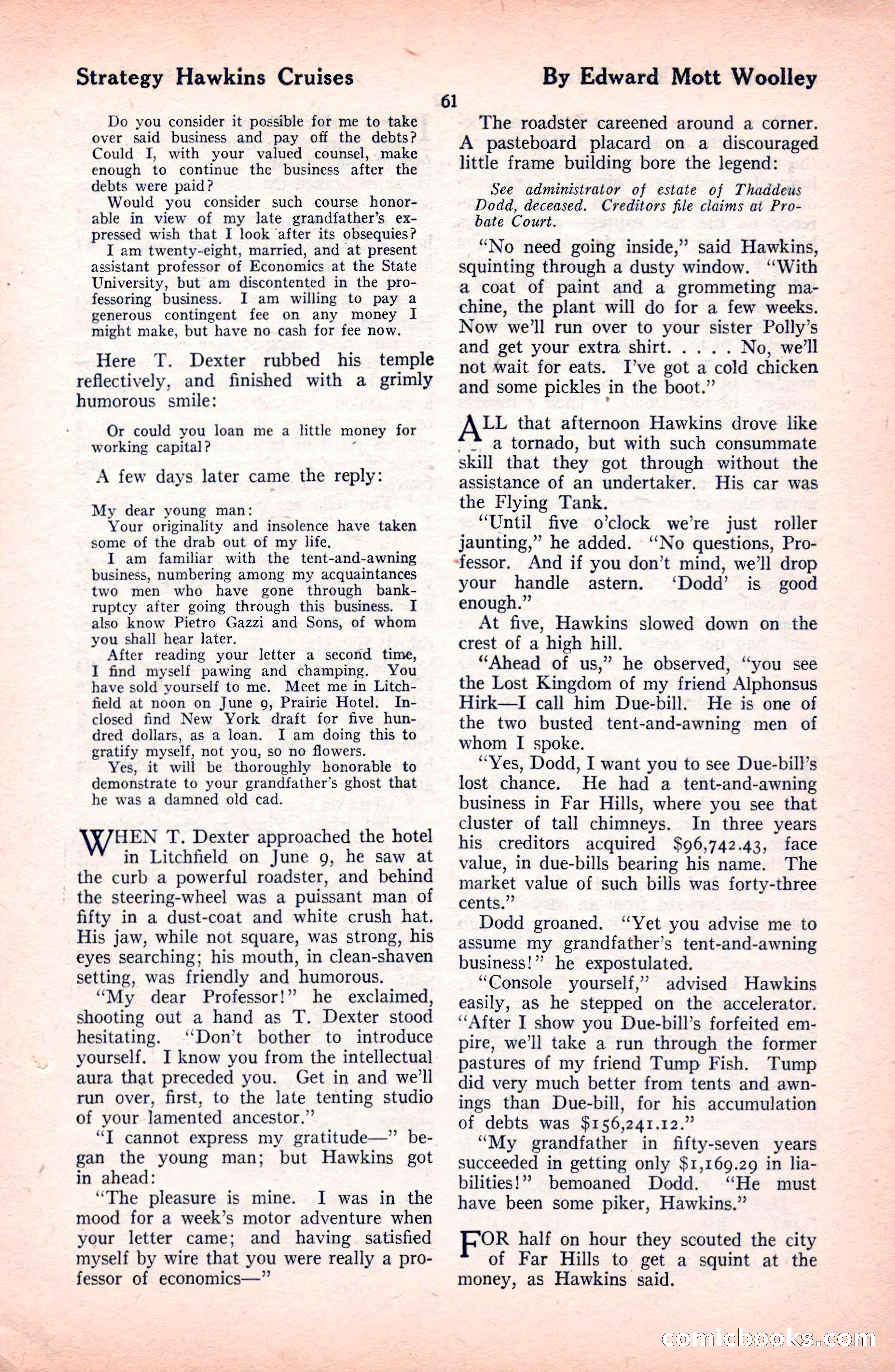 The Blue Book Magazine, October 1922 — page 67 of 212