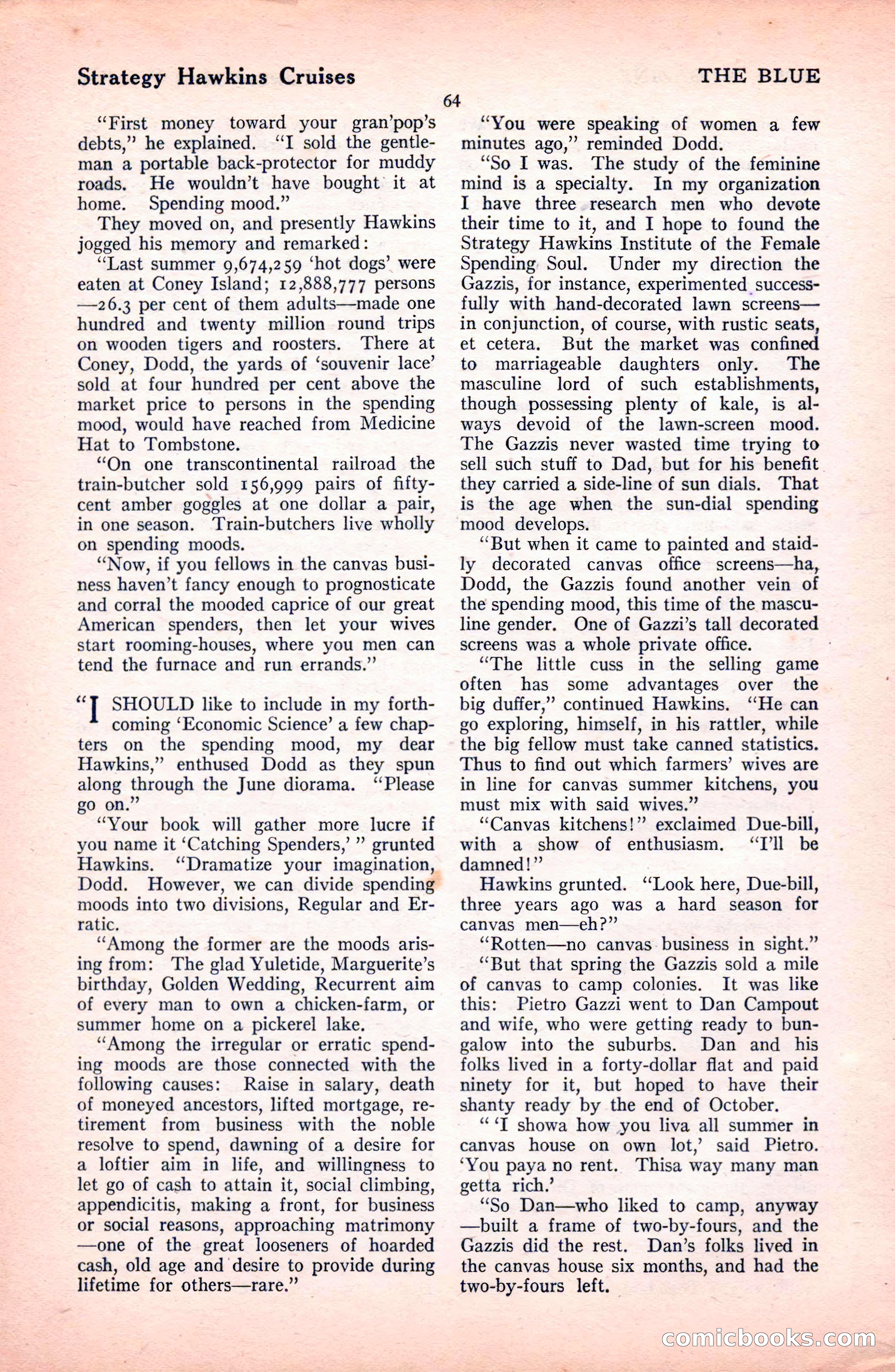 The Blue Book Magazine, October 1922 — page 70 of 212