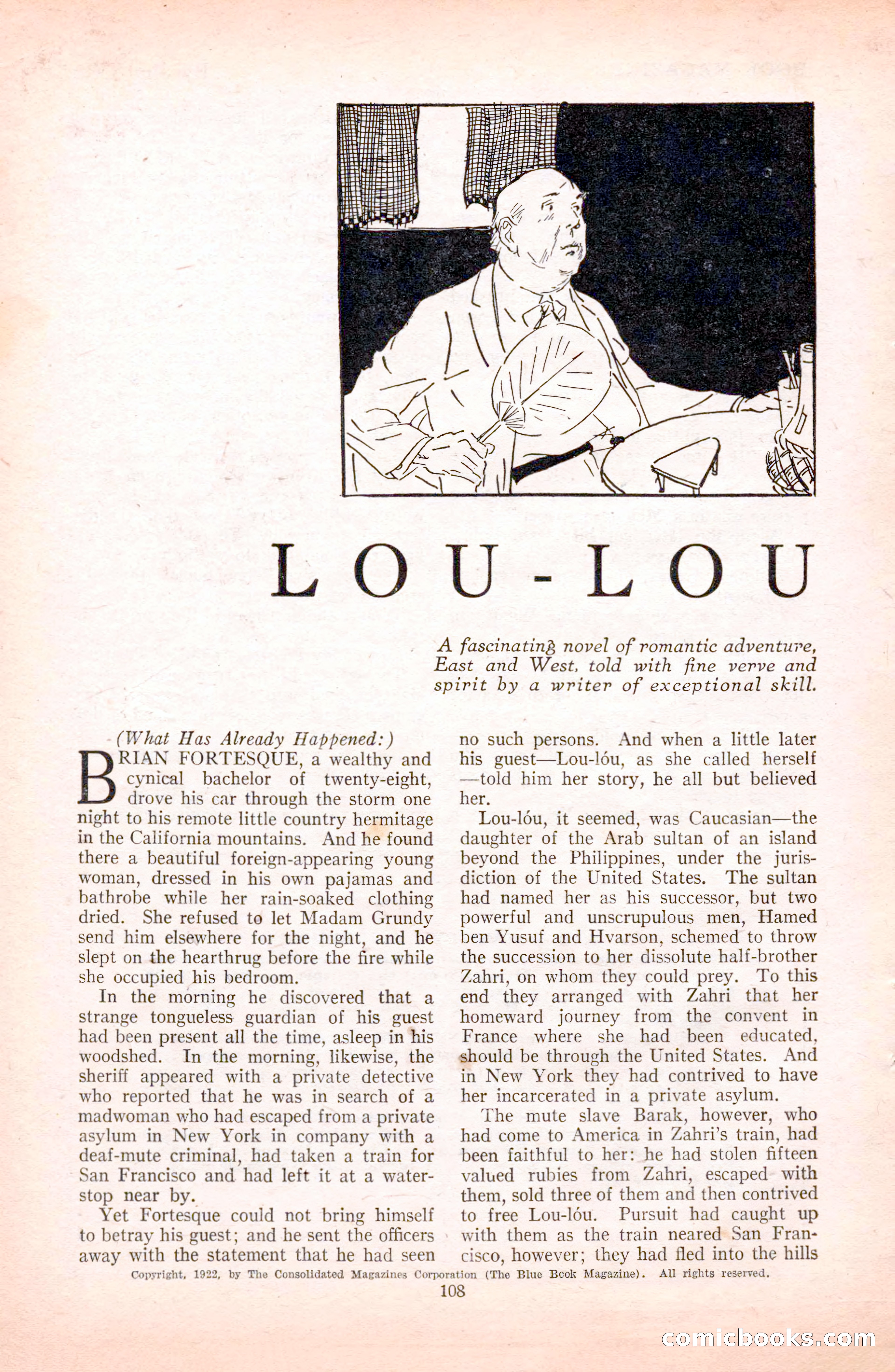 The Blue Book Magazine, October 1922 — page 114 of 212