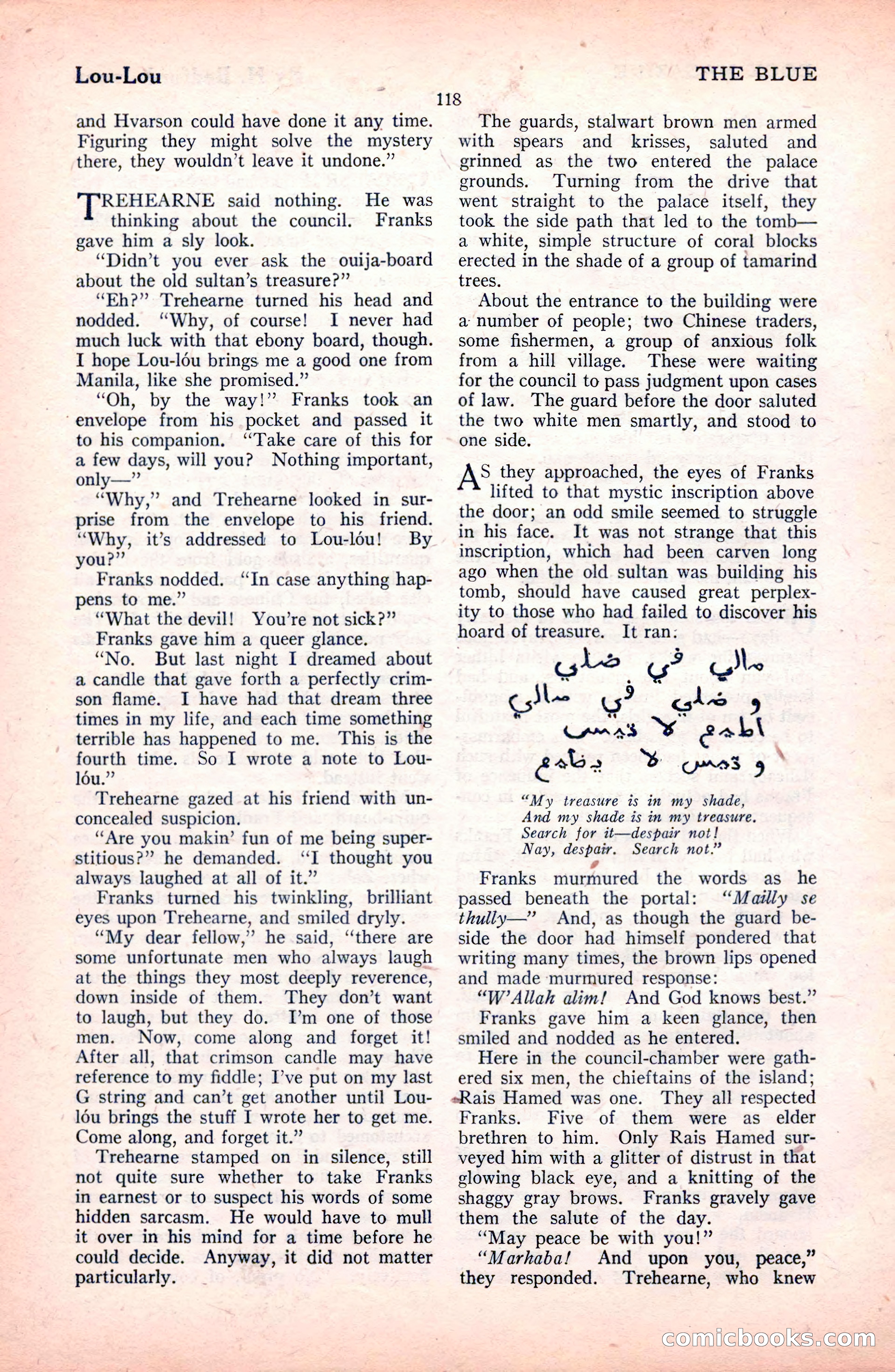 The Blue Book Magazine, October 1922 — page 124 of 212