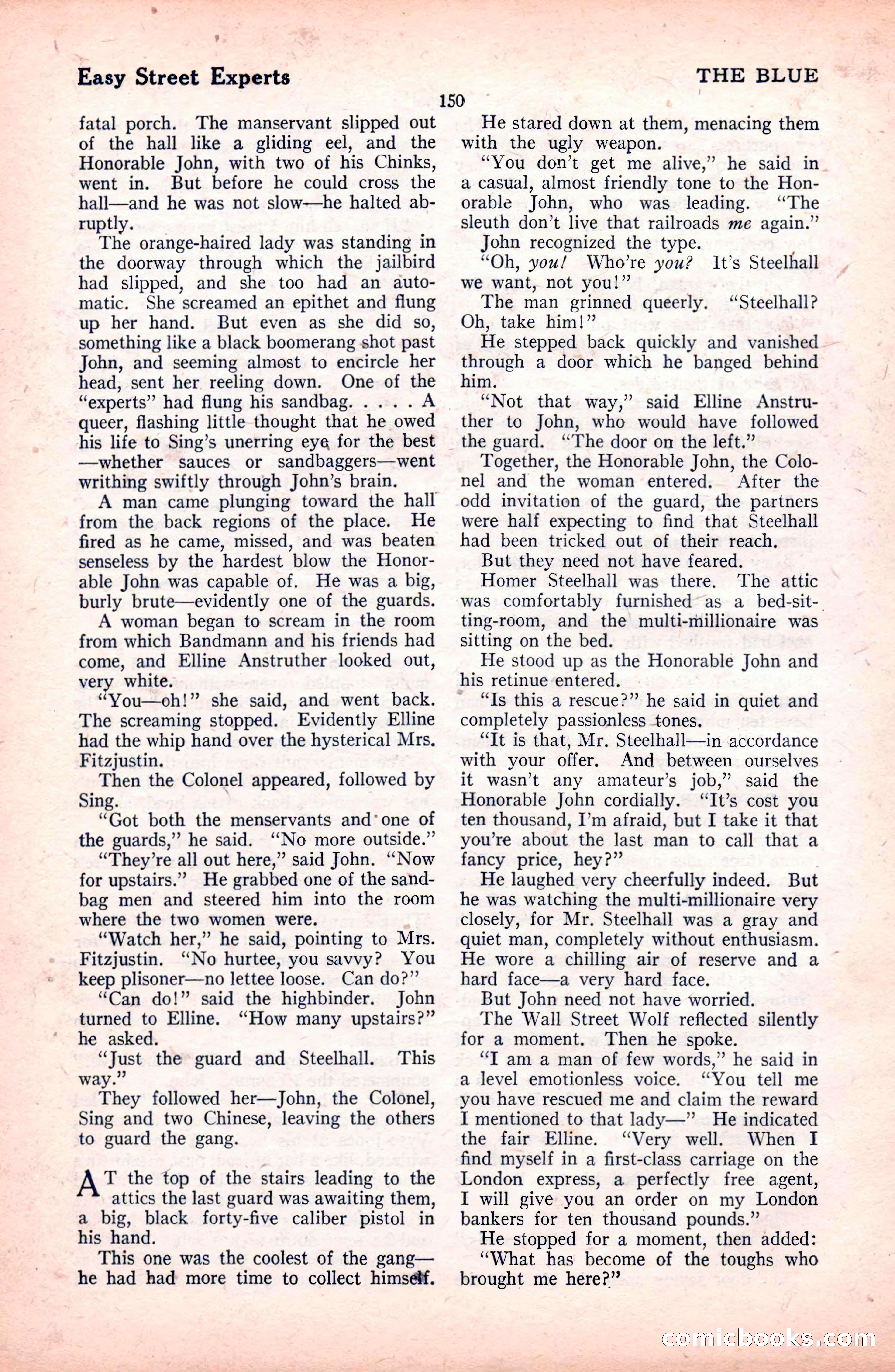 The Blue Book Magazine, October 1922 — page 156 of 212