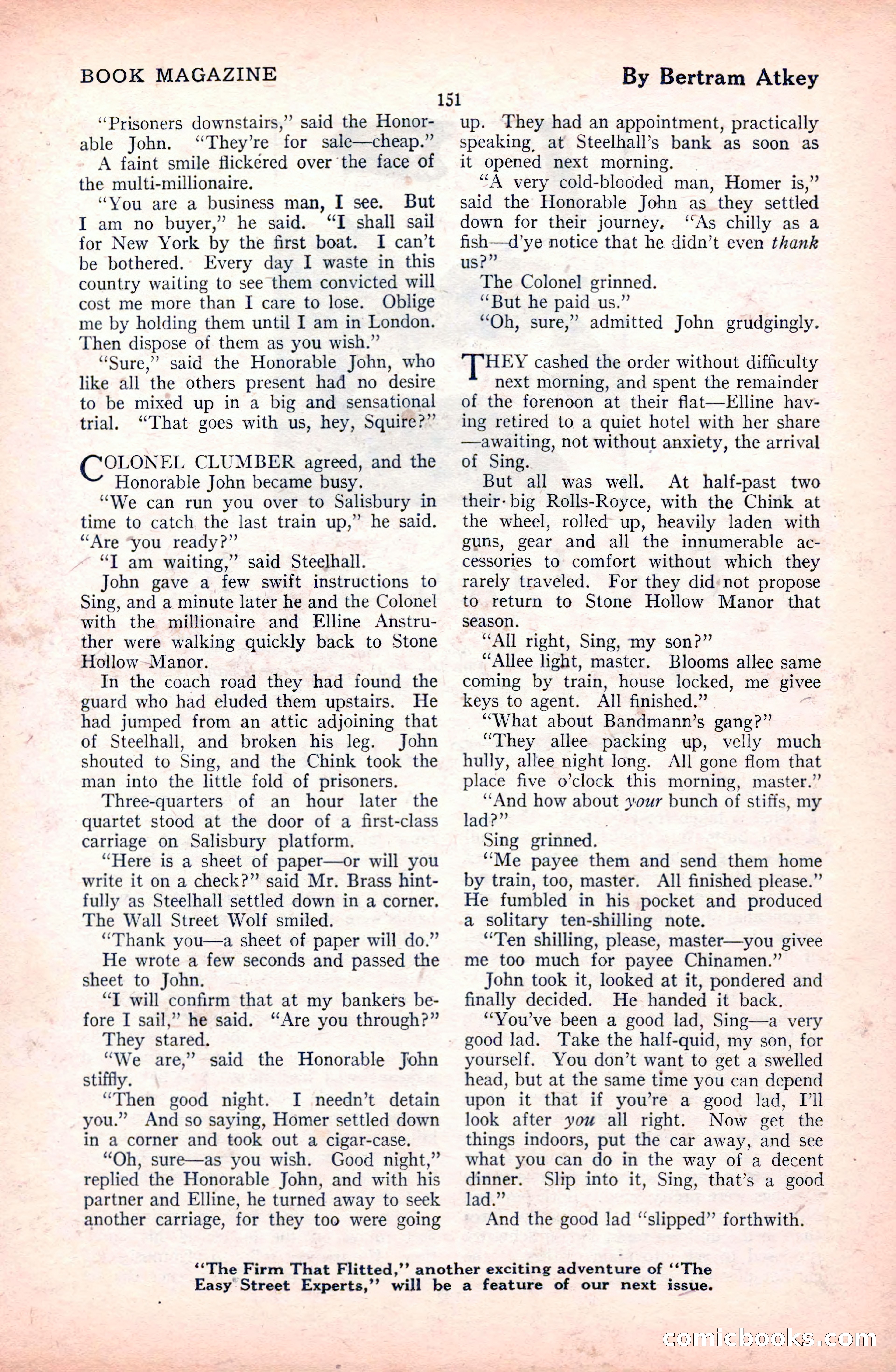 The Blue Book Magazine, October 1922 — page 157 of 212