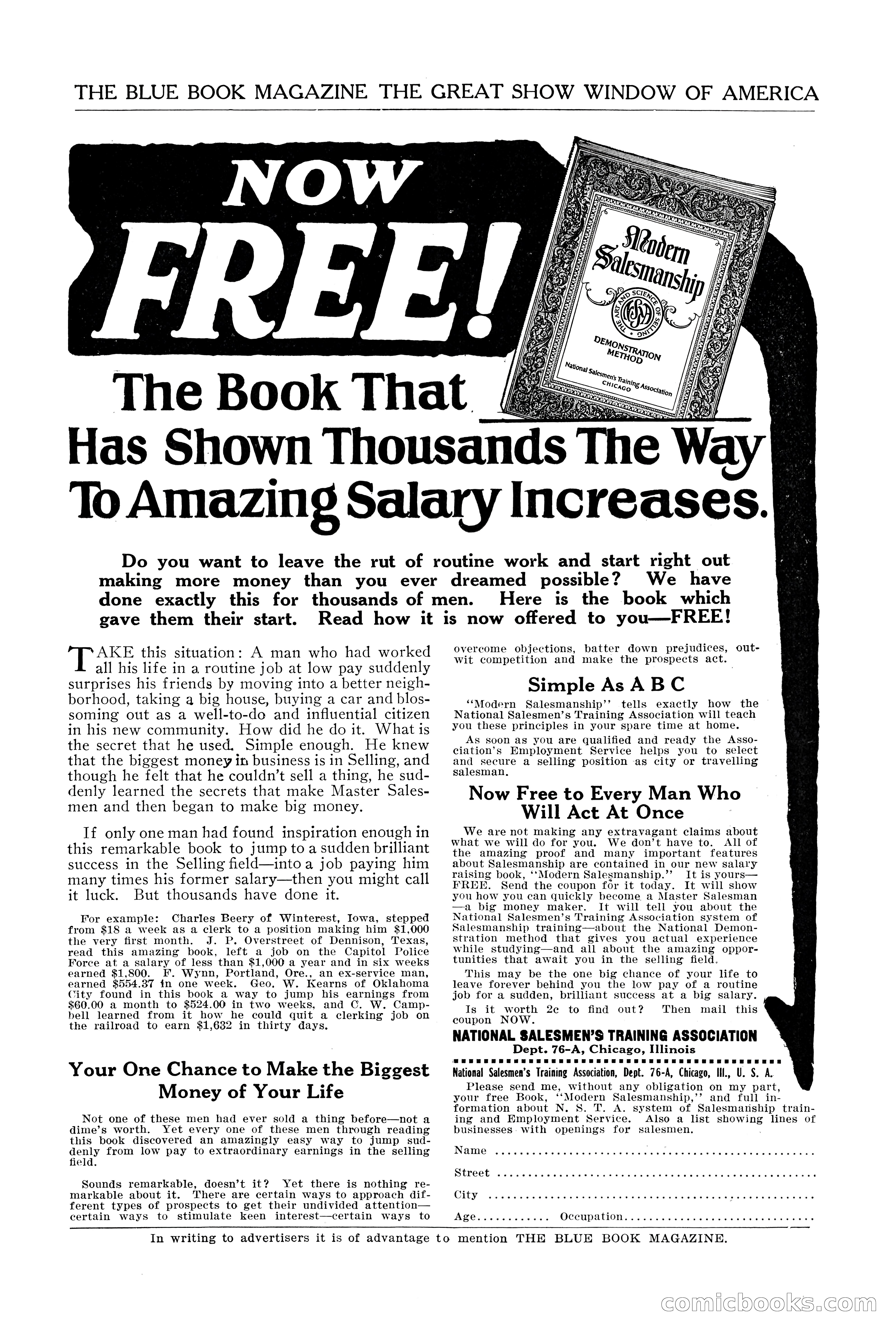 The Blue Book Magazine, January 1923 — page 3 of 212