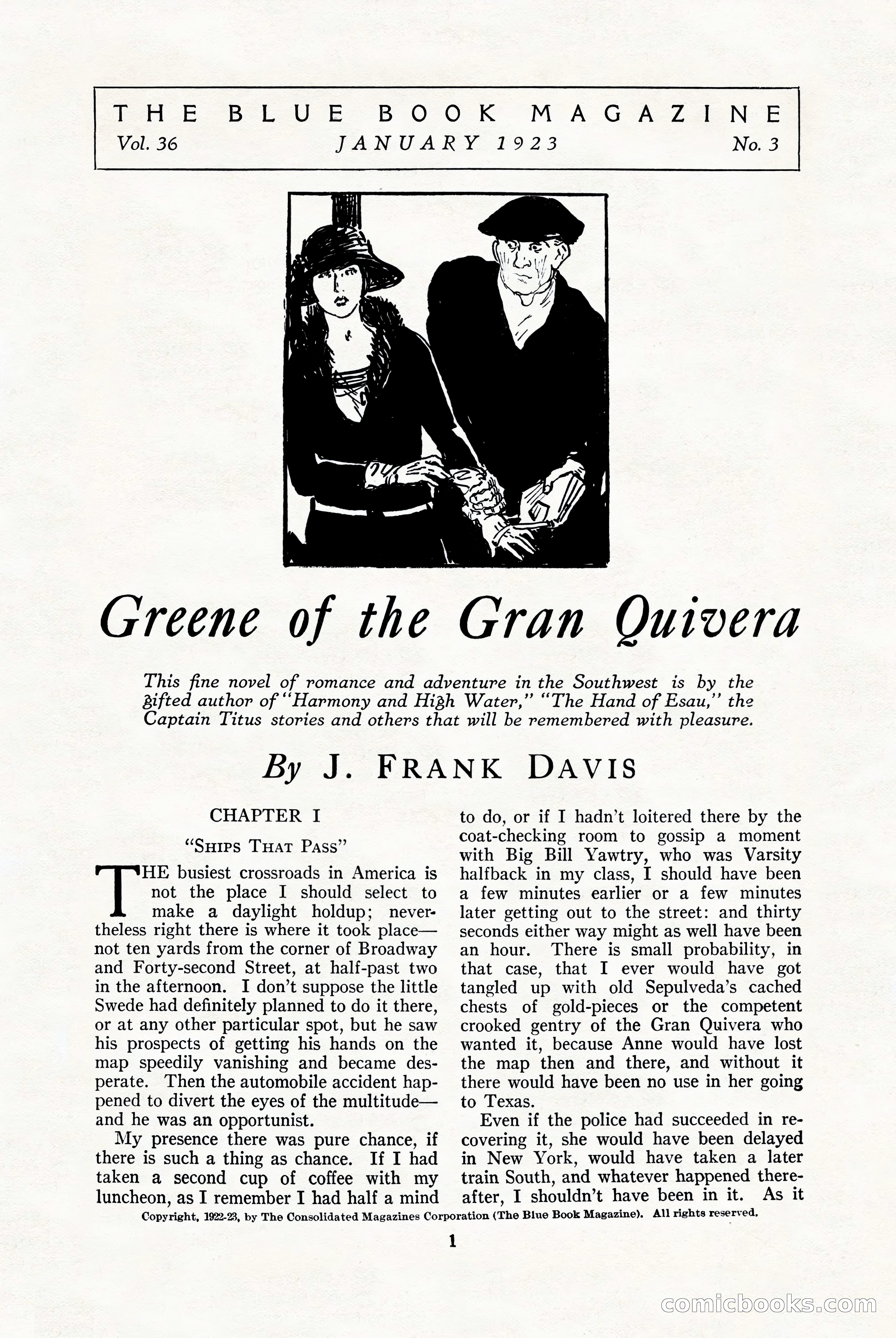 The Blue Book Magazine, January 1923 — page 7 of 212