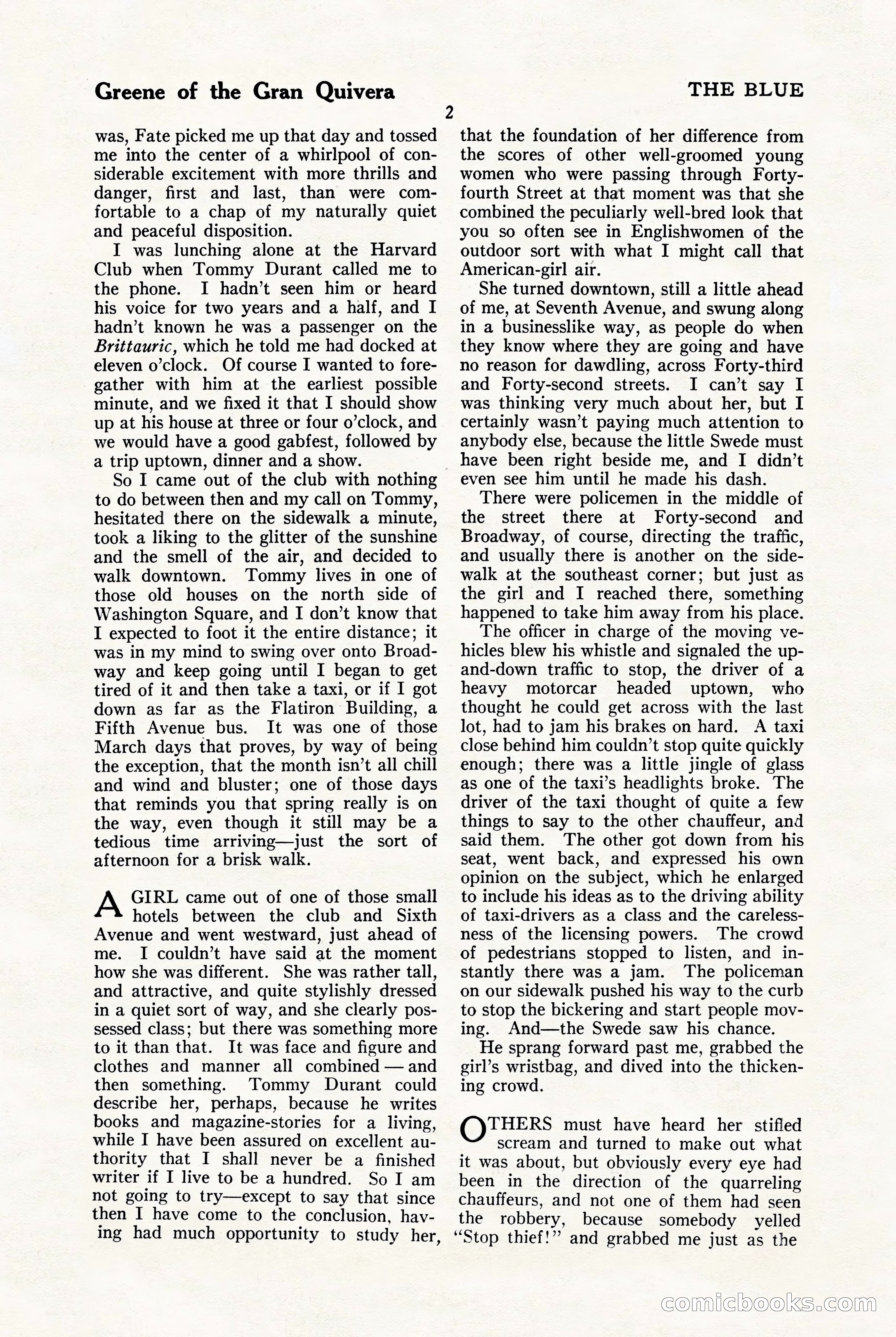 The Blue Book Magazine, January 1923 — page 8 of 212