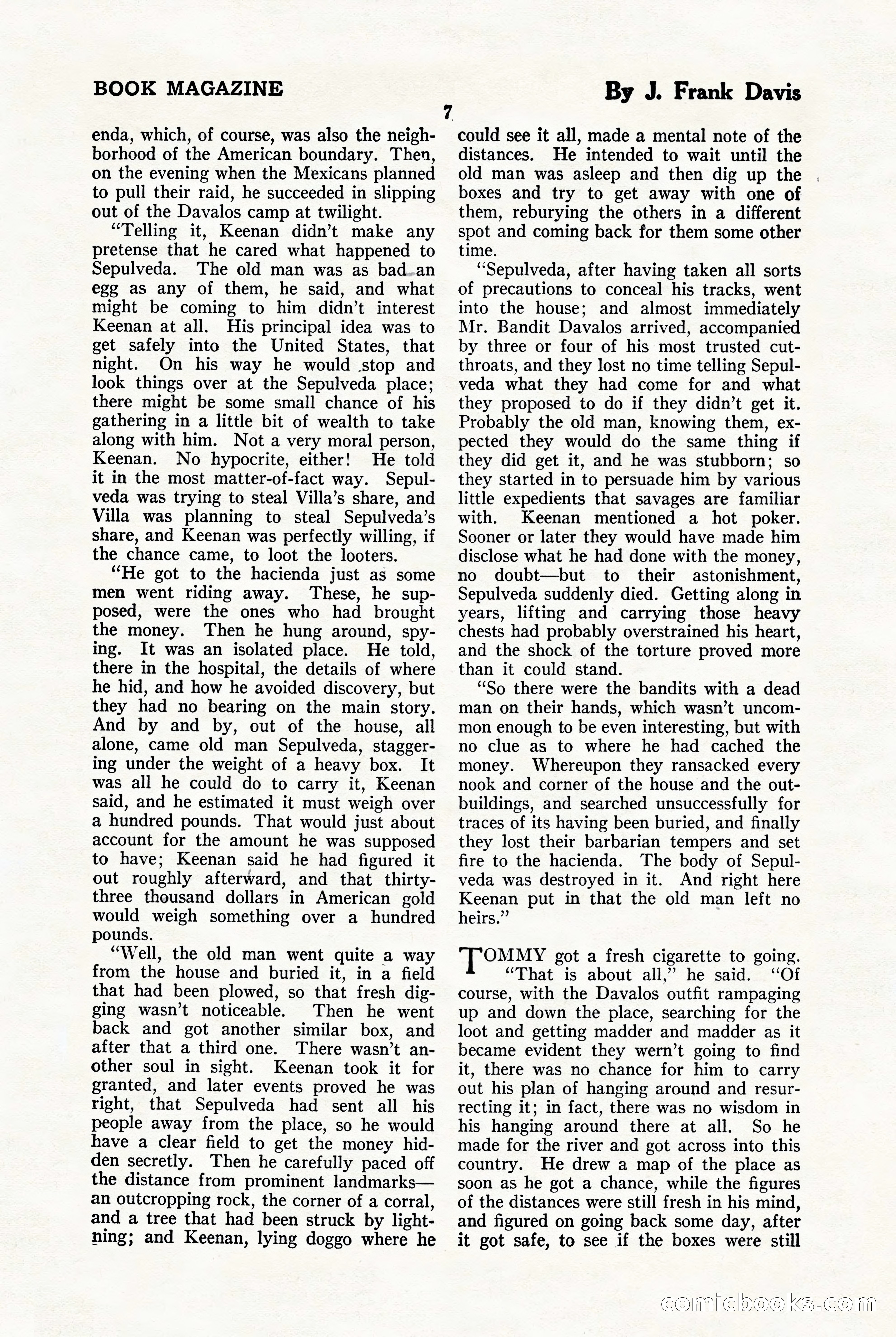 The Blue Book Magazine, January 1923 — page 13 of 212