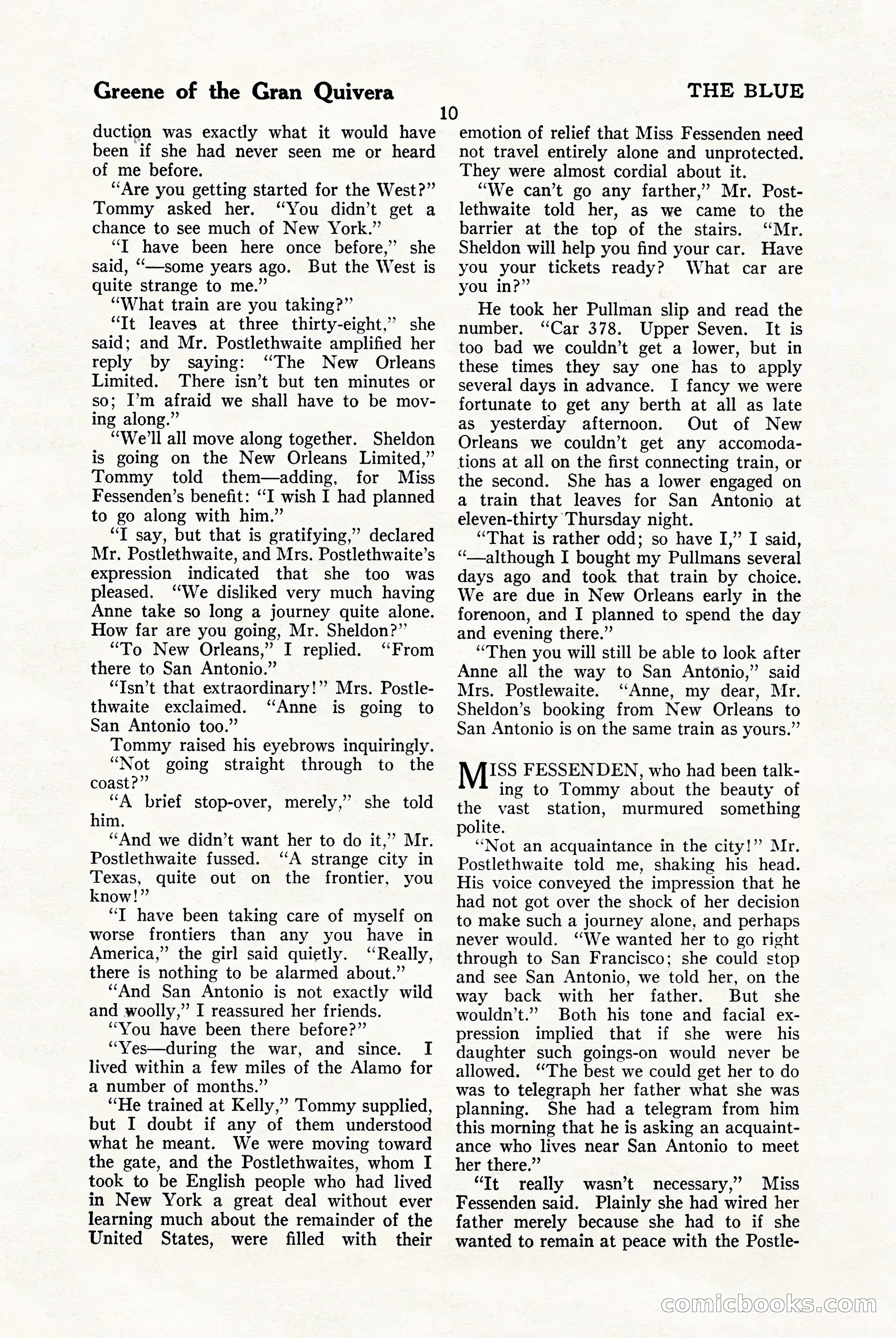 The Blue Book Magazine, January 1923 — page 16 of 212