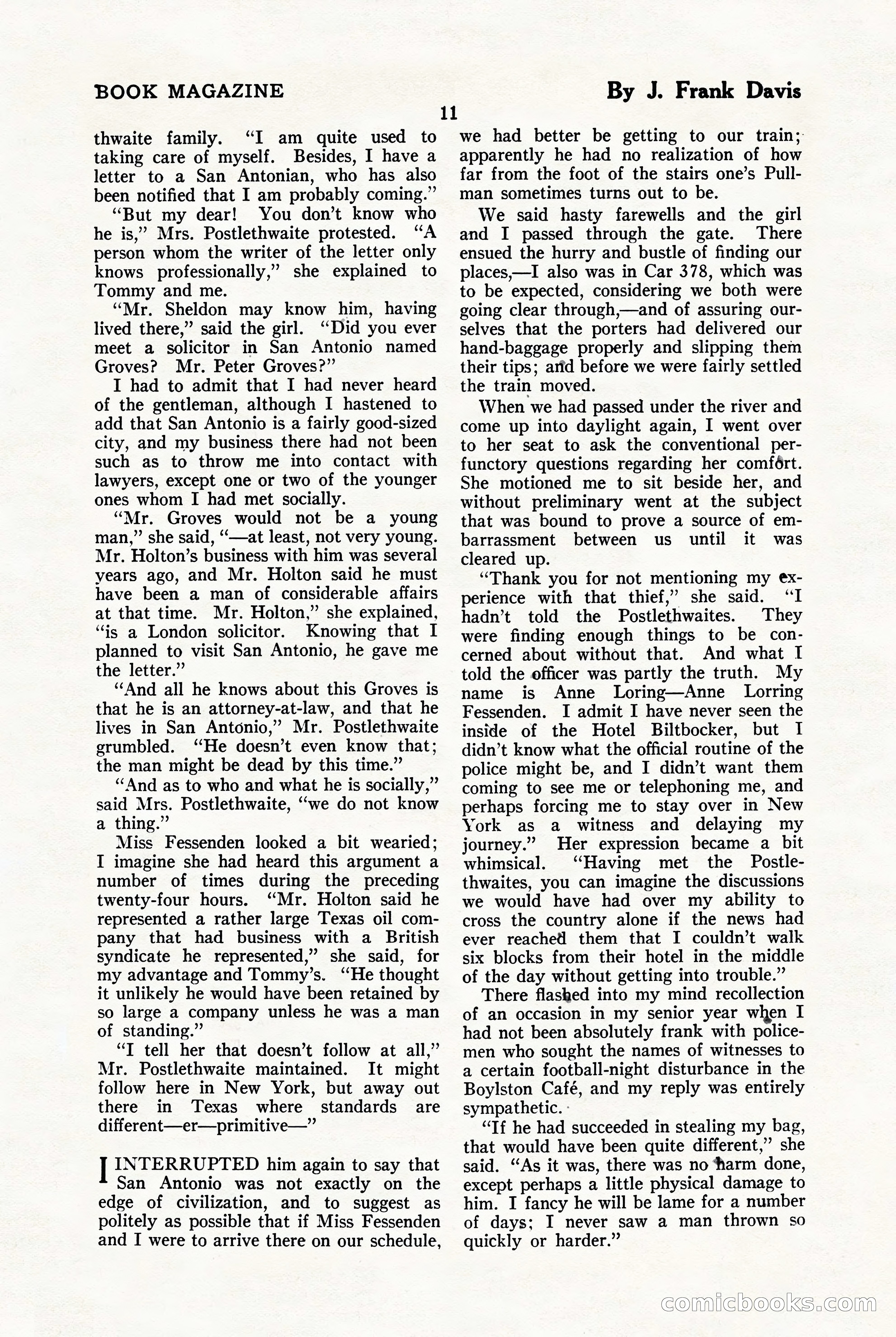 The Blue Book Magazine, January 1923 — page 17 of 212