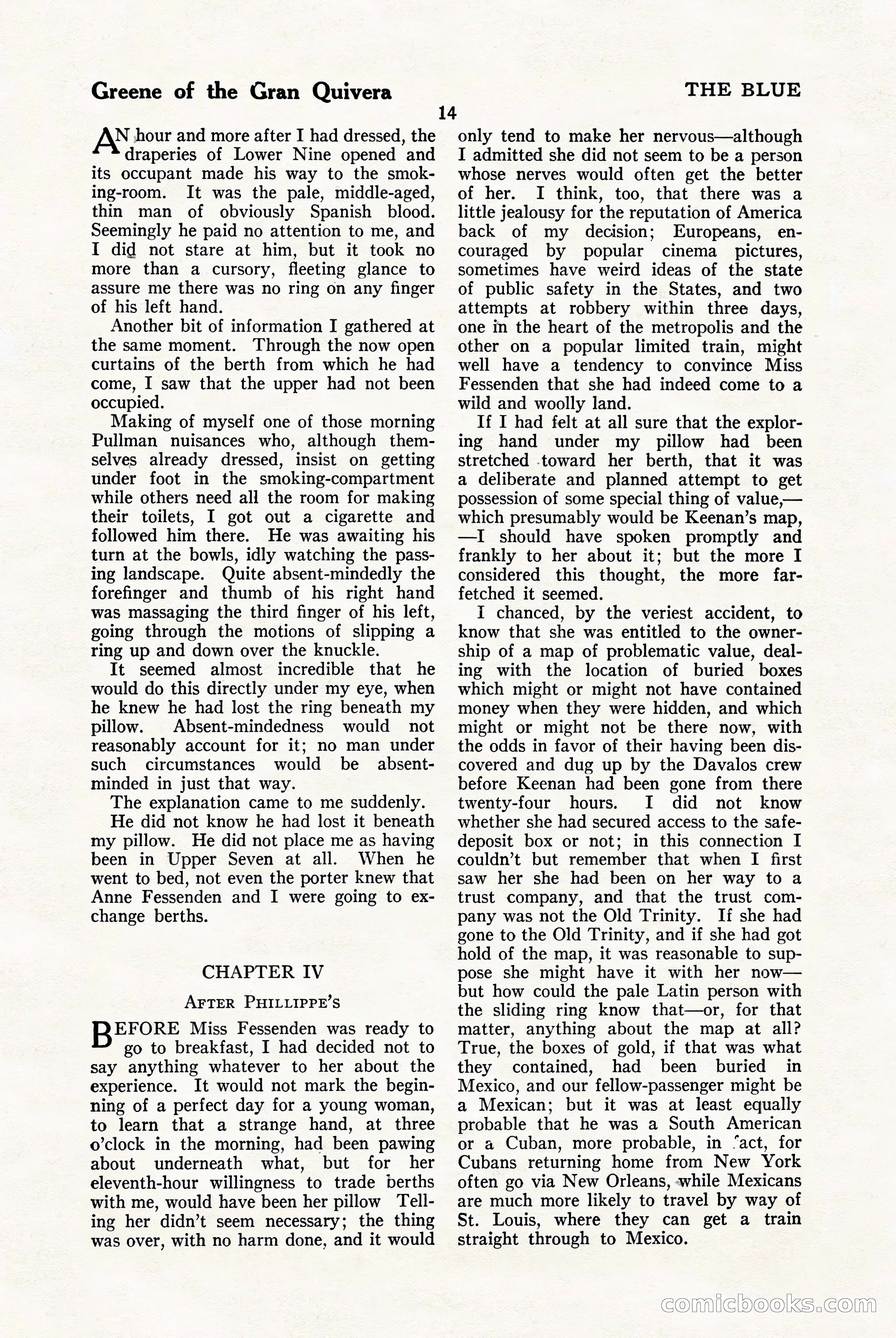The Blue Book Magazine, January 1923 — page 20 of 212