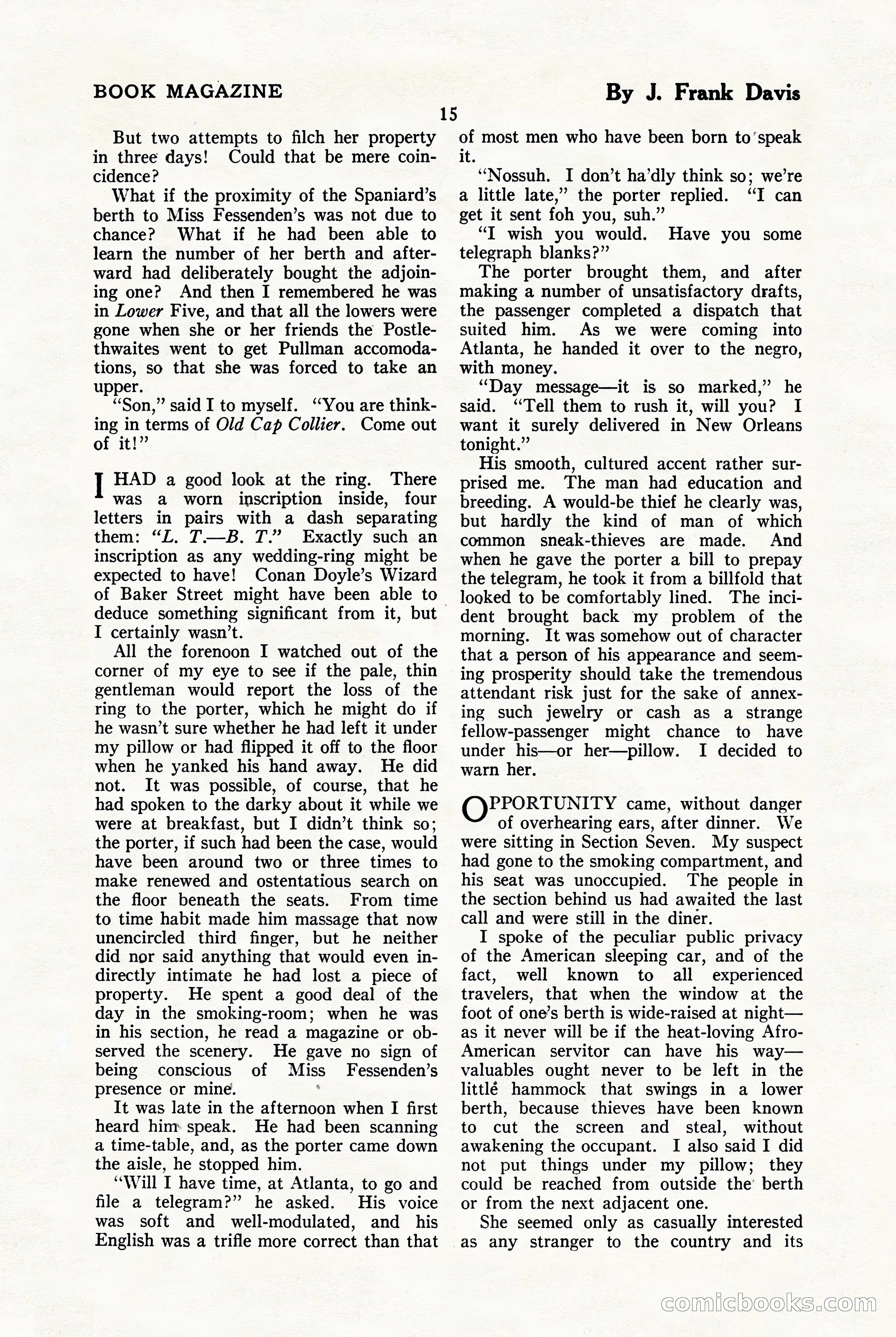 The Blue Book Magazine, January 1923 — page 21 of 212