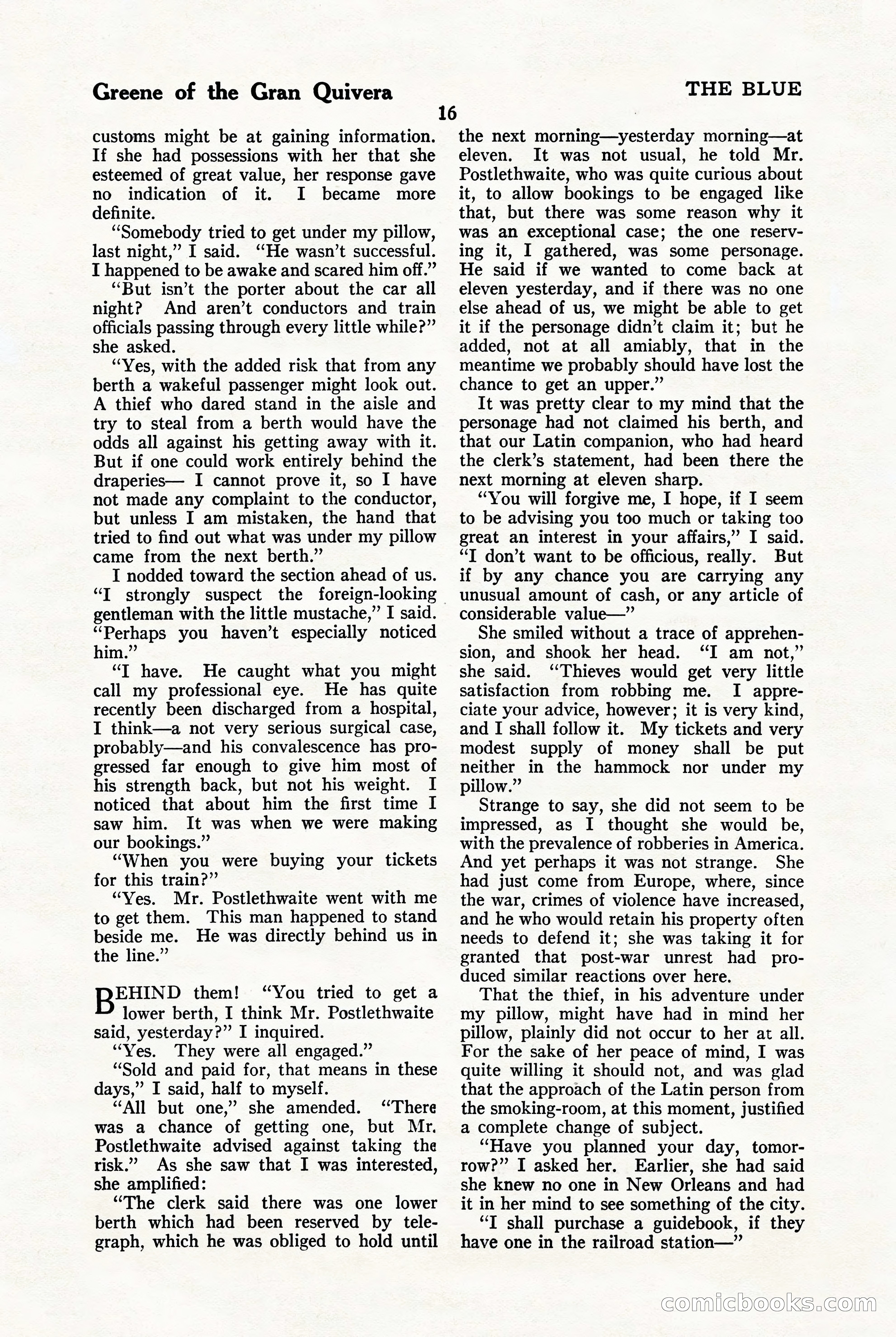 The Blue Book Magazine, January 1923 — page 22 of 212