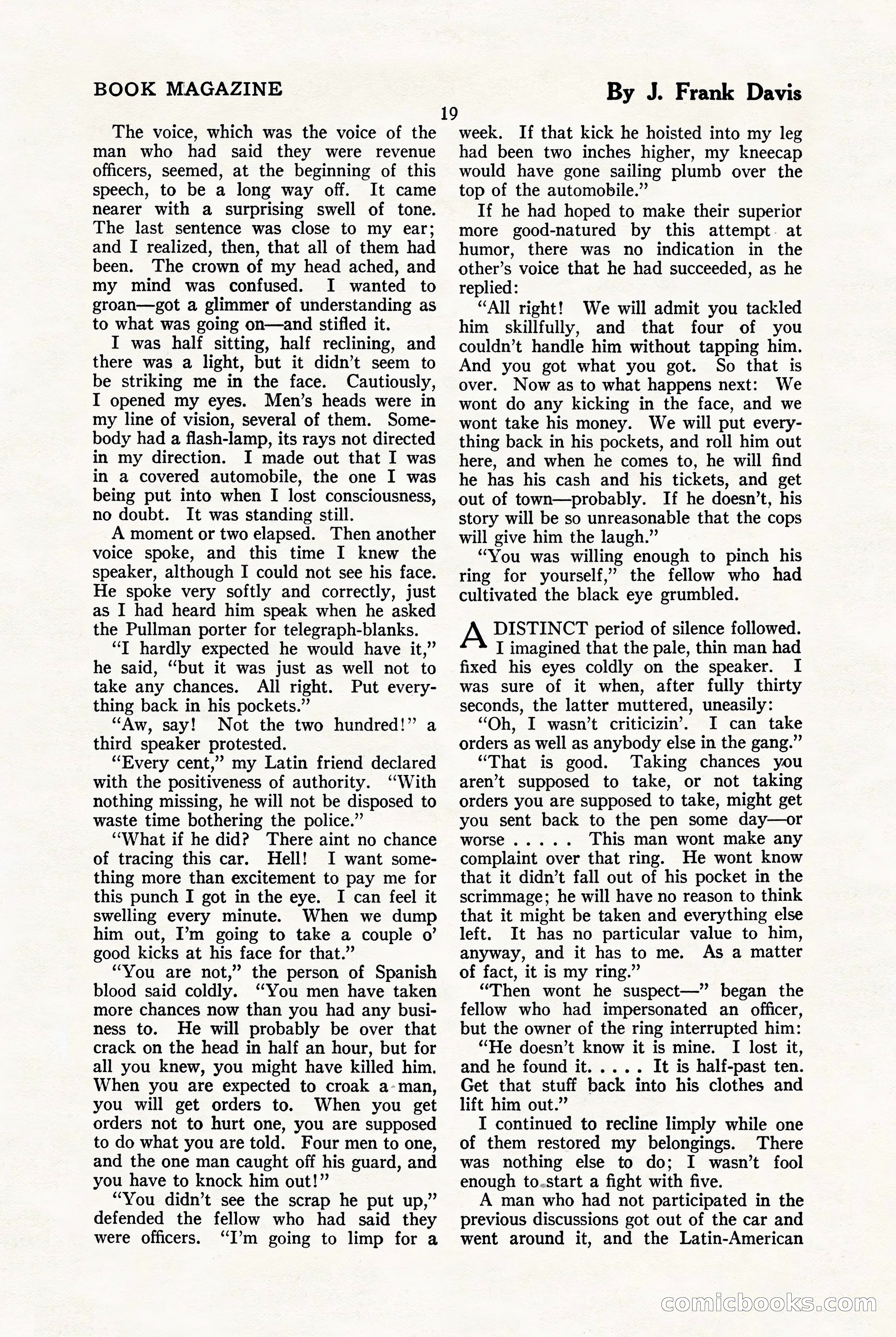 The Blue Book Magazine, January 1923 — page 25 of 212