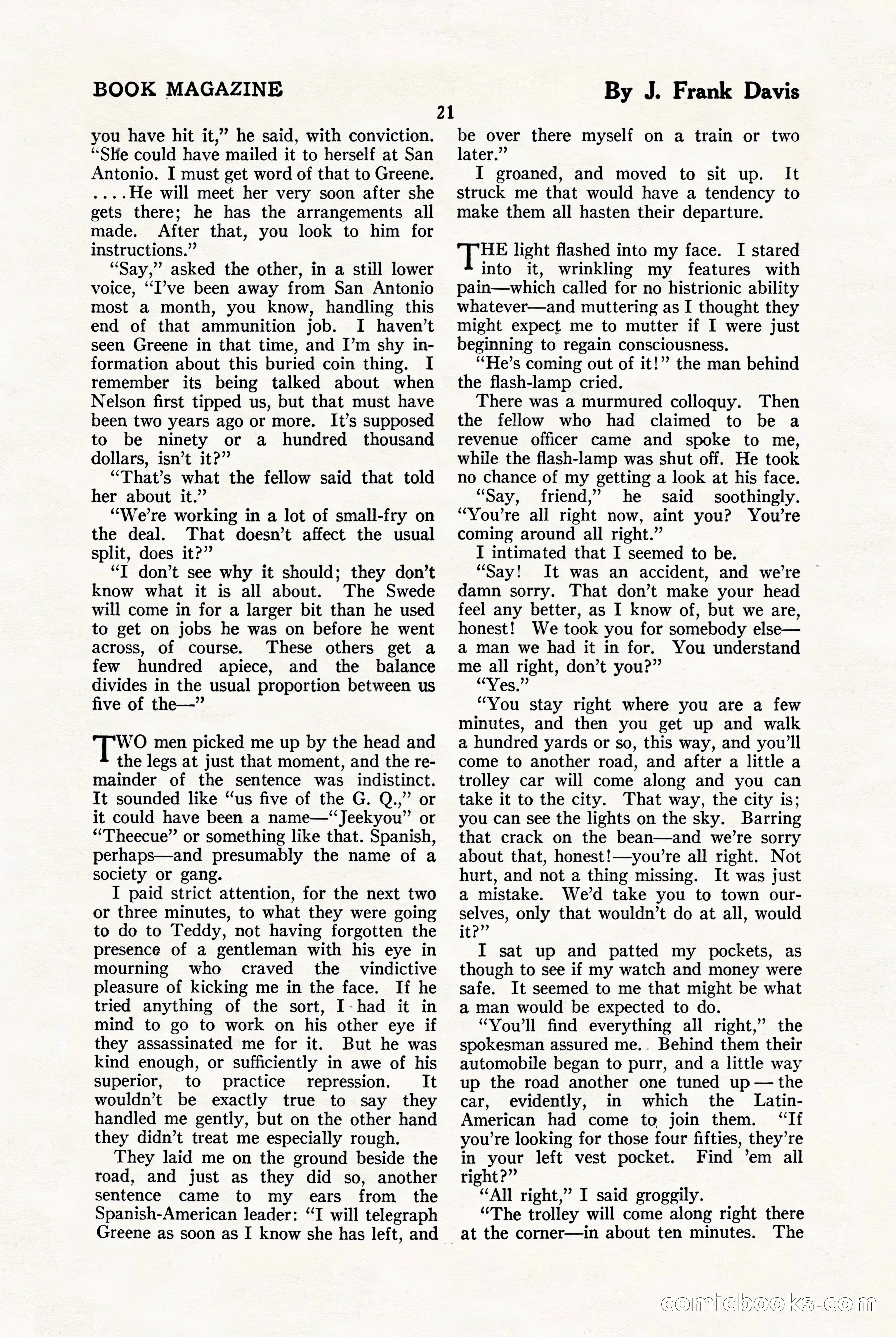 The Blue Book Magazine, January 1923 — page 27 of 212
