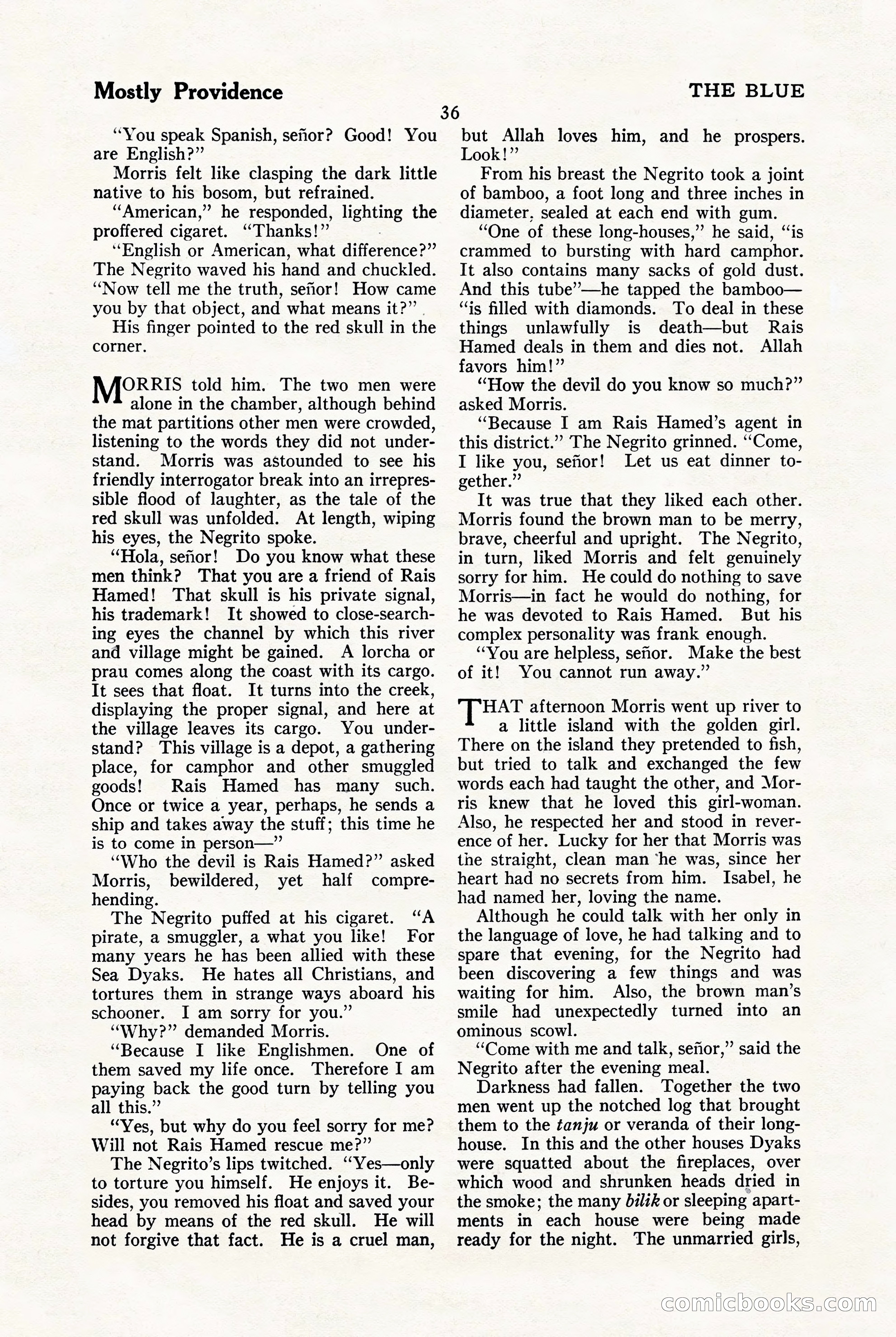The Blue Book Magazine, January 1923 — page 42 of 212