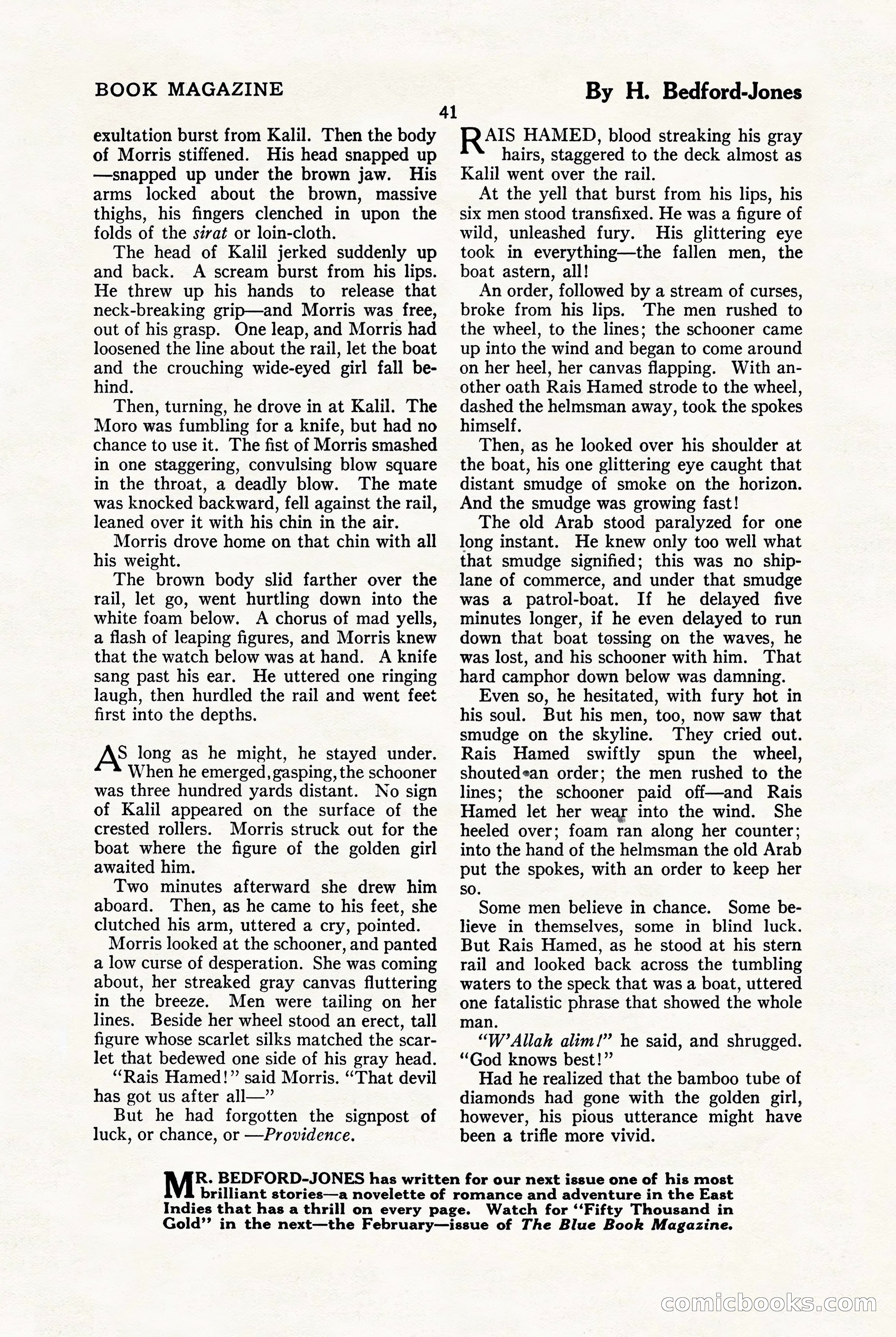 The Blue Book Magazine, January 1923 — page 47 of 212