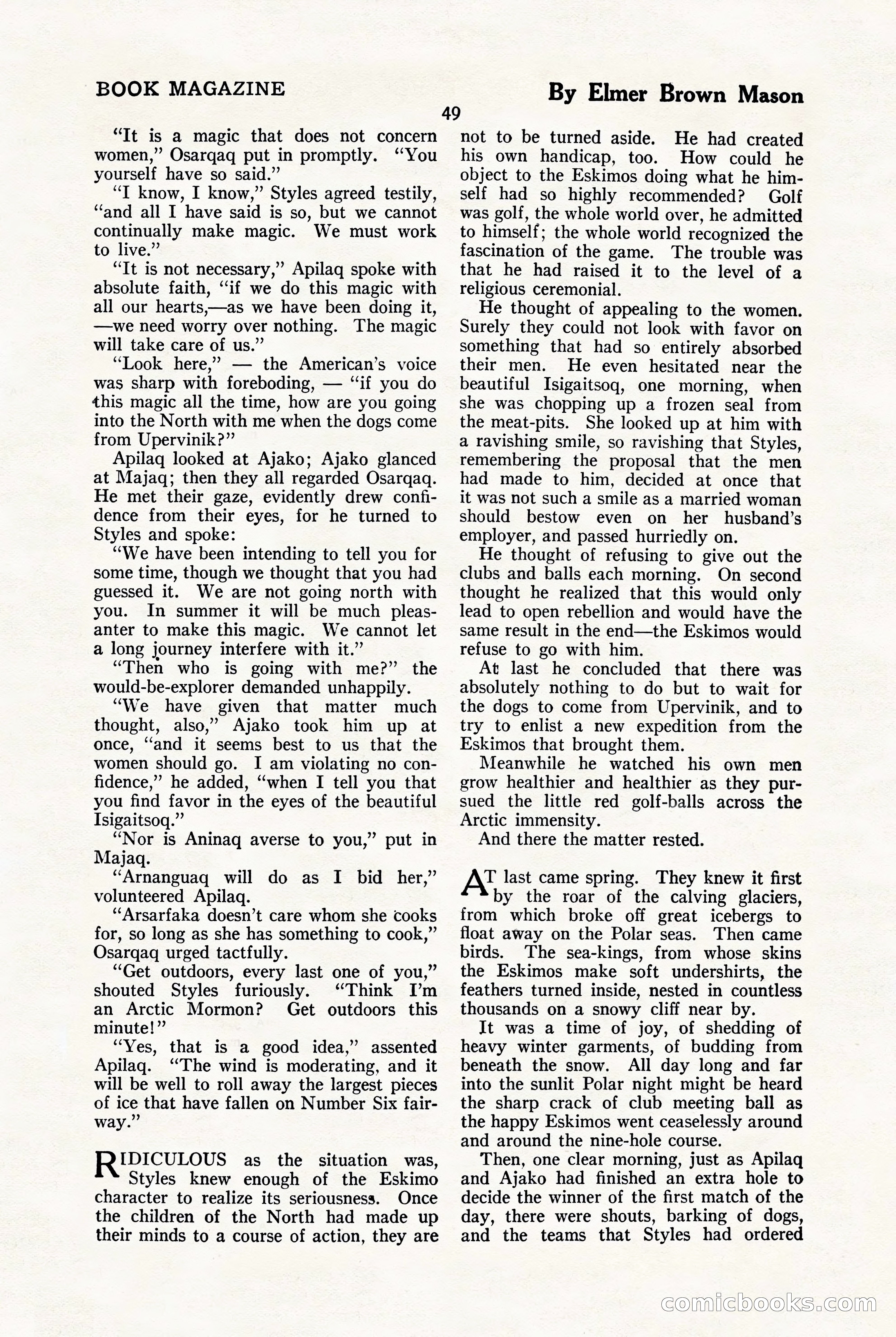 The Blue Book Magazine, January 1923 — page 55 of 212