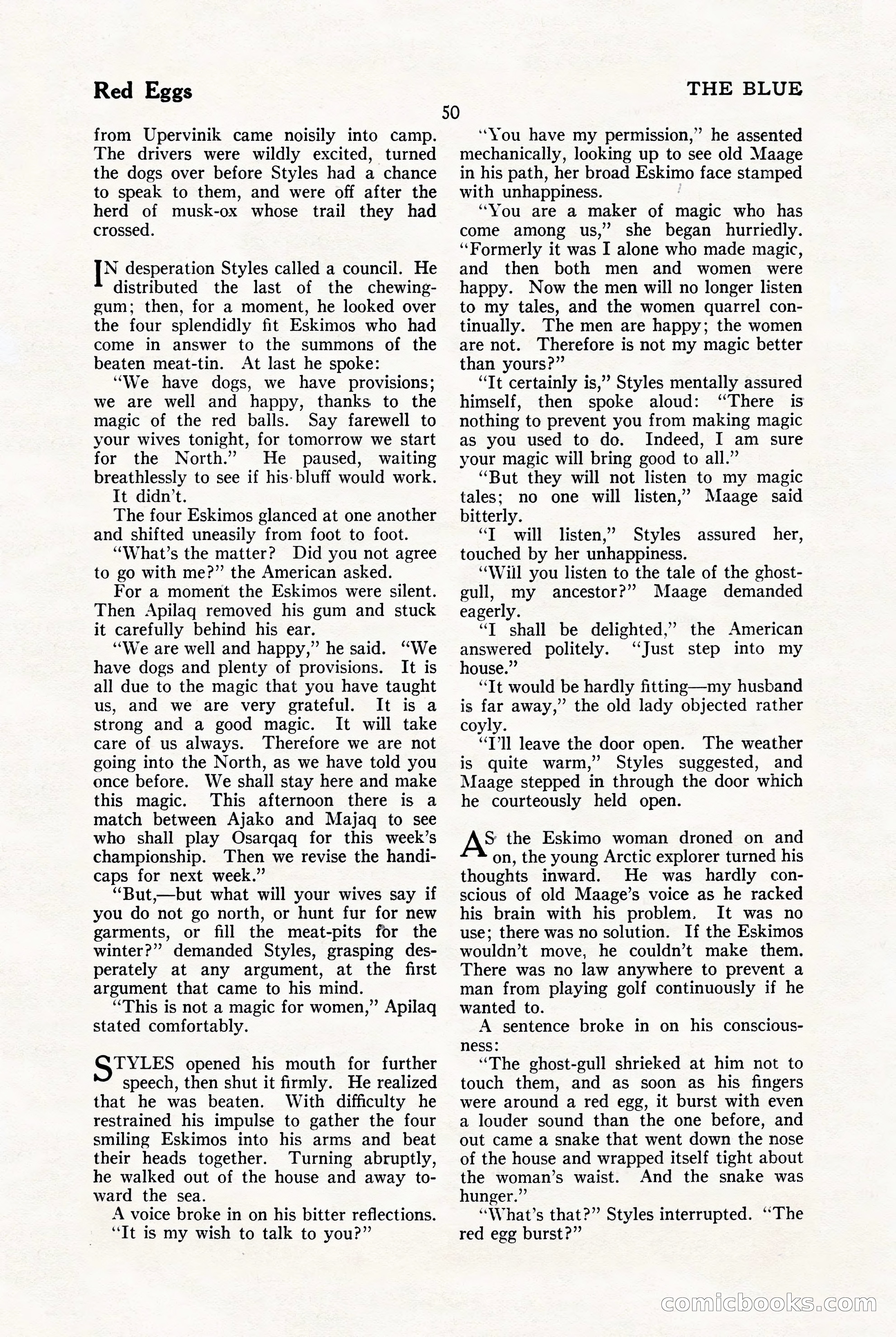 The Blue Book Magazine, January 1923 — page 56 of 212